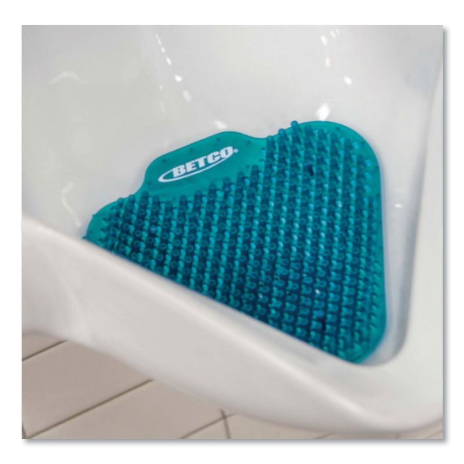 Betco Anti-Splash Scented Urinal Screen - Lasts upto 45 Days - Anti-splash, Recyclable, Flexible - 60 / Carton - Turquoise - 2
