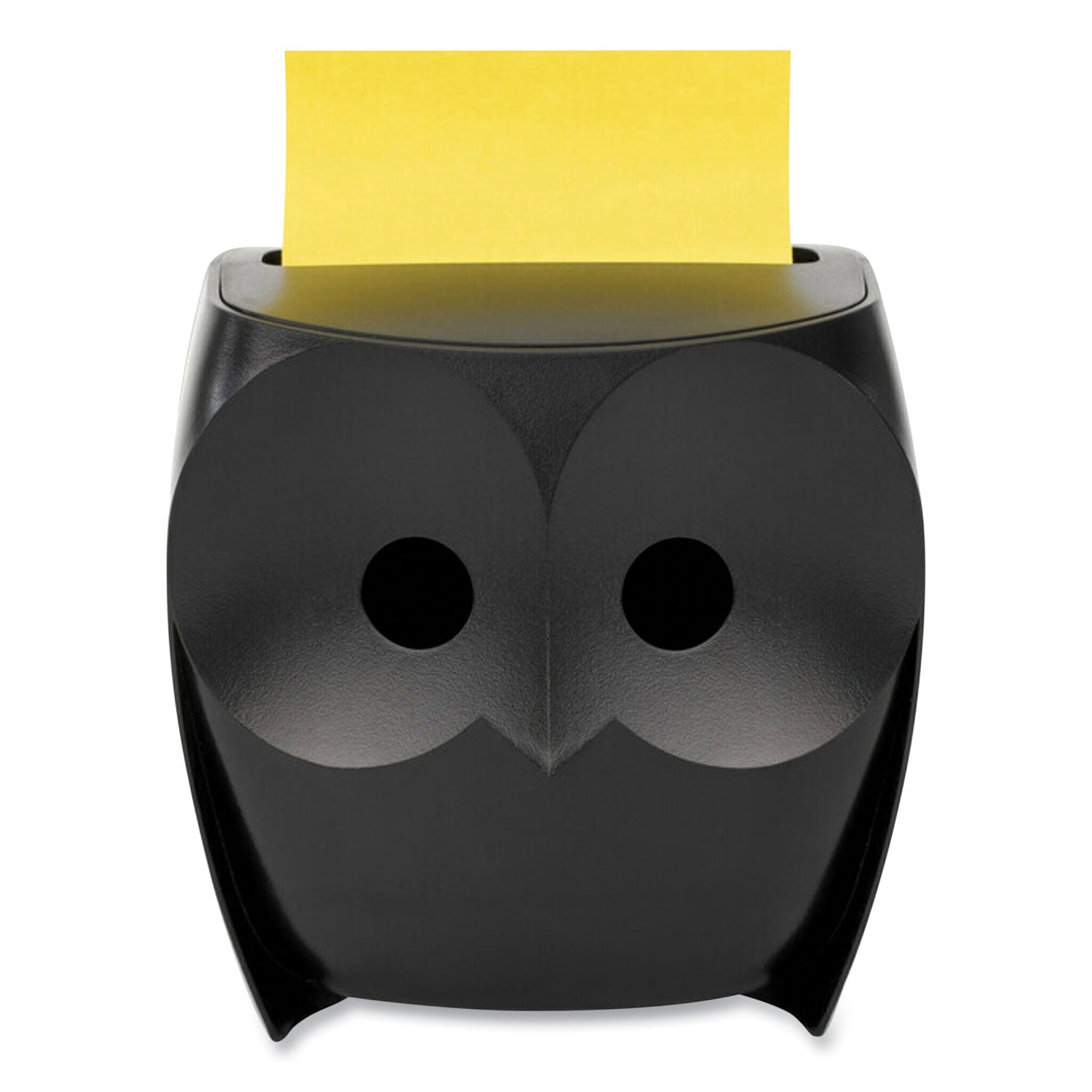 owl-shaped-dispenser-for-3-x-3-pads-black-includes-45-sheet-citron-super-sticky-dispenser-pop-up-pad_mmmowl330bk - 1