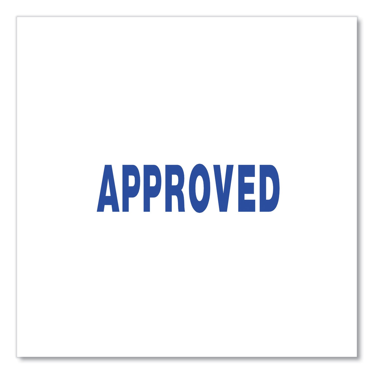 Message Stamp, APPROVED, Pre-Inked One-Color, Blue -
