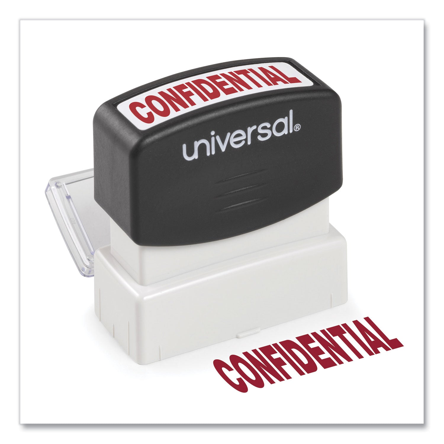 Message Stamp, CONFIDENTIAL, Pre-Inked One-Color, Red -