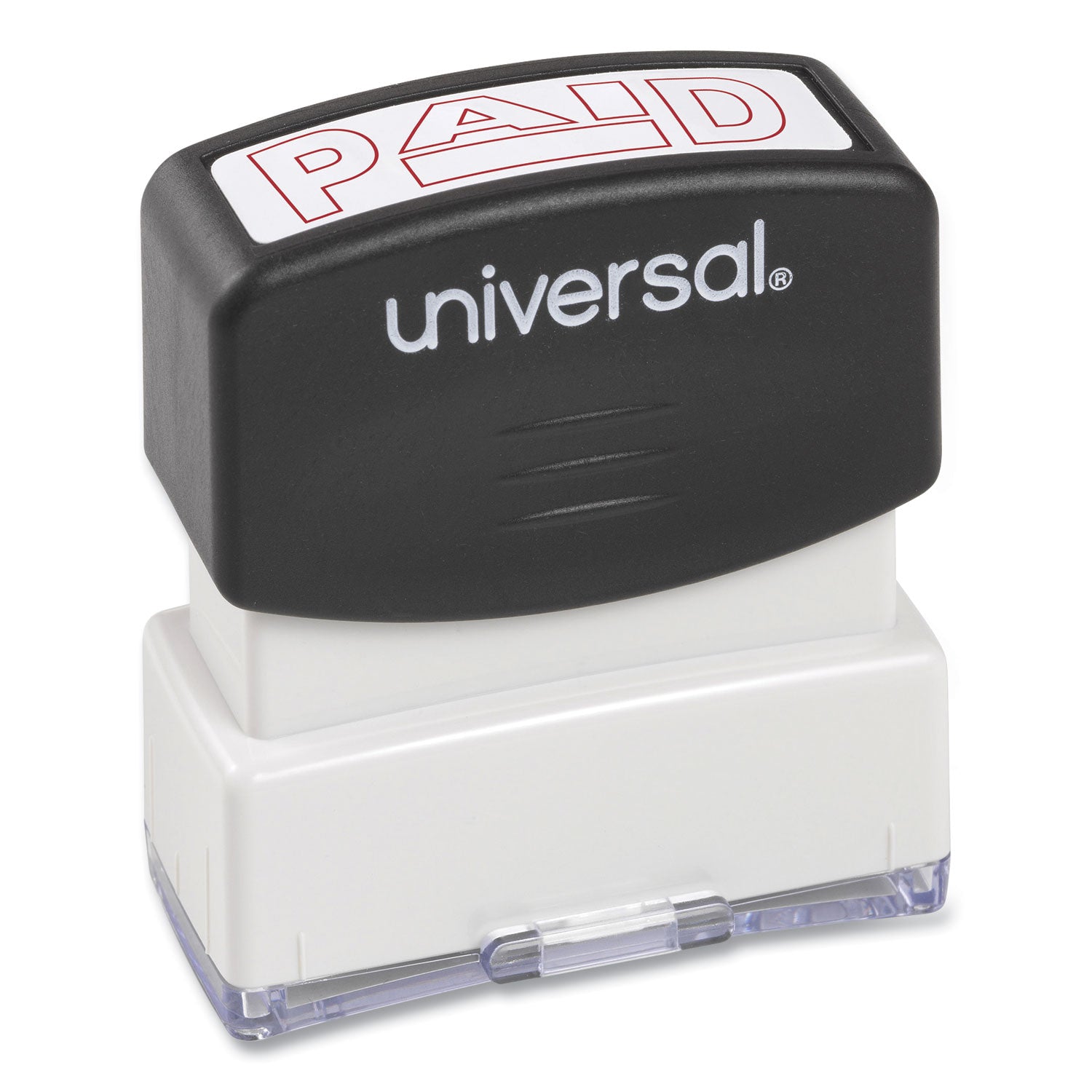 Message Stamp, PAID, Pre-Inked One-Color, Red -