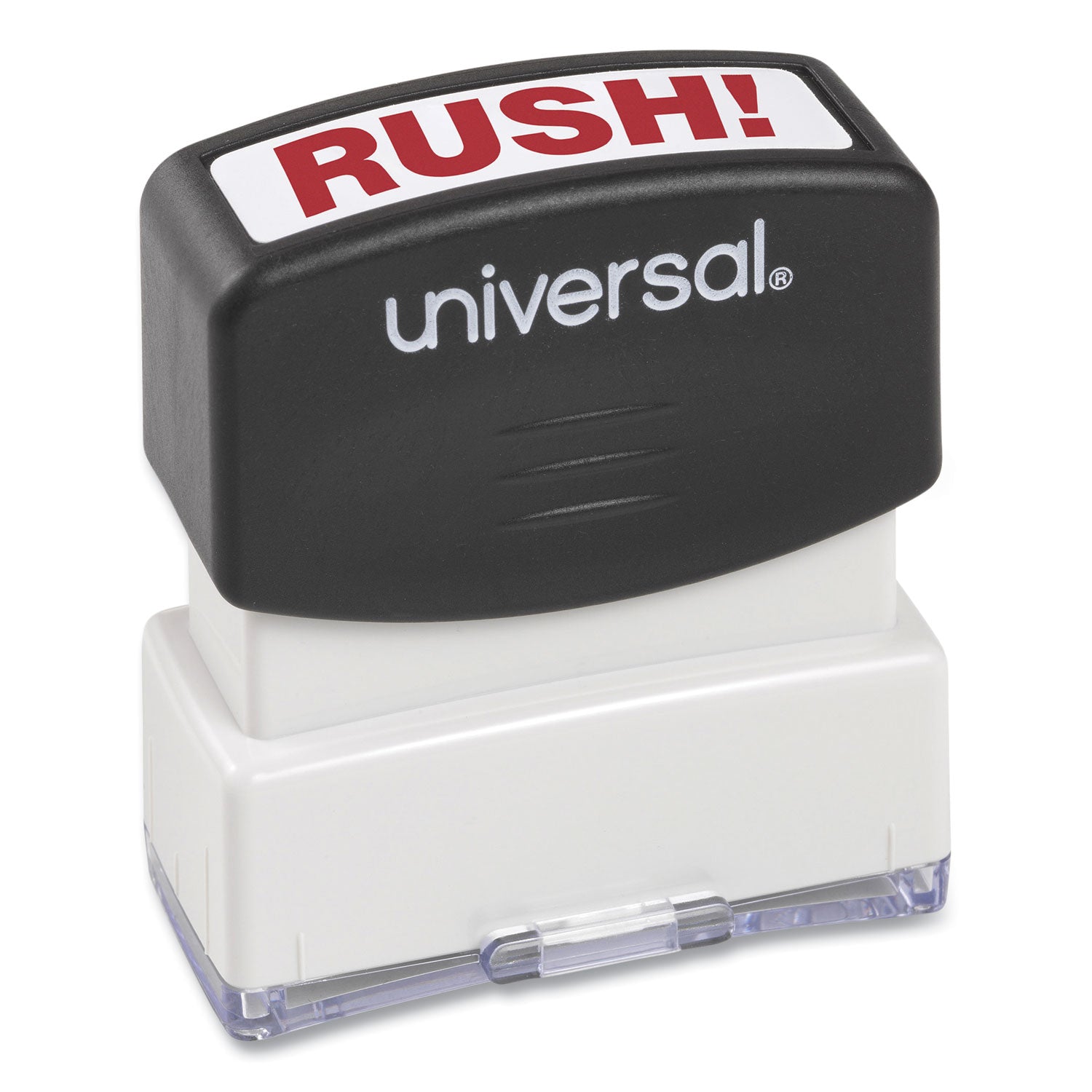 Message Stamp, RUSH, Pre-Inked One-Color, Red -