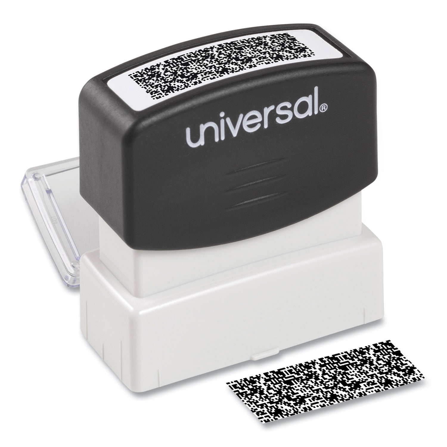 Security Stamp, Obscures Area 1.69 x 0.56, Black -