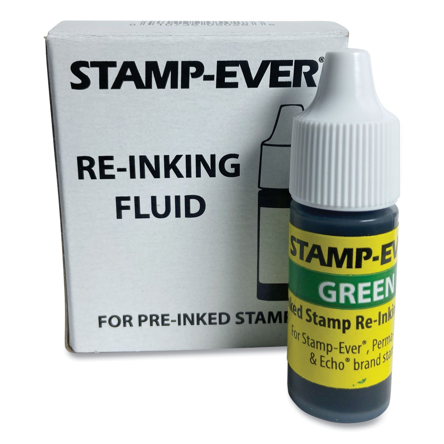 Refill Ink for Clik! and Universal Stamps, 7 mL Bottle, Green -