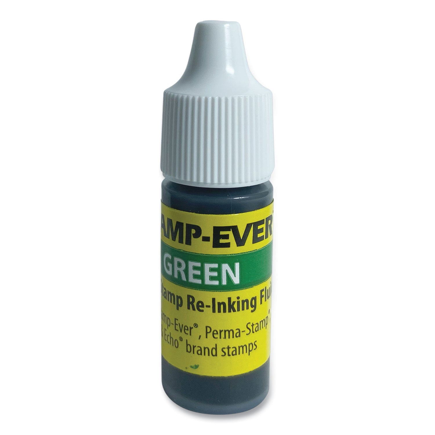 Refill Ink for Clik! and Universal Stamps, 7 mL Bottle, Green -