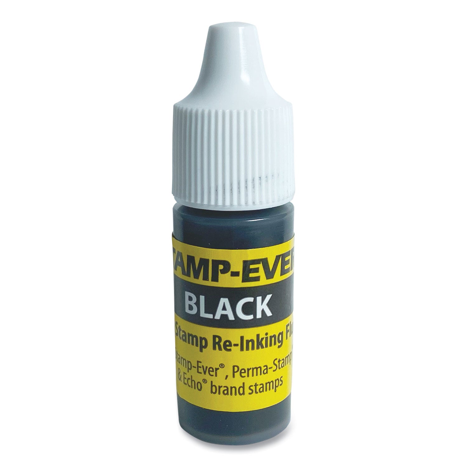 Refill Ink for Clik! and Universal Stamps, 7 mL Bottle, Black -