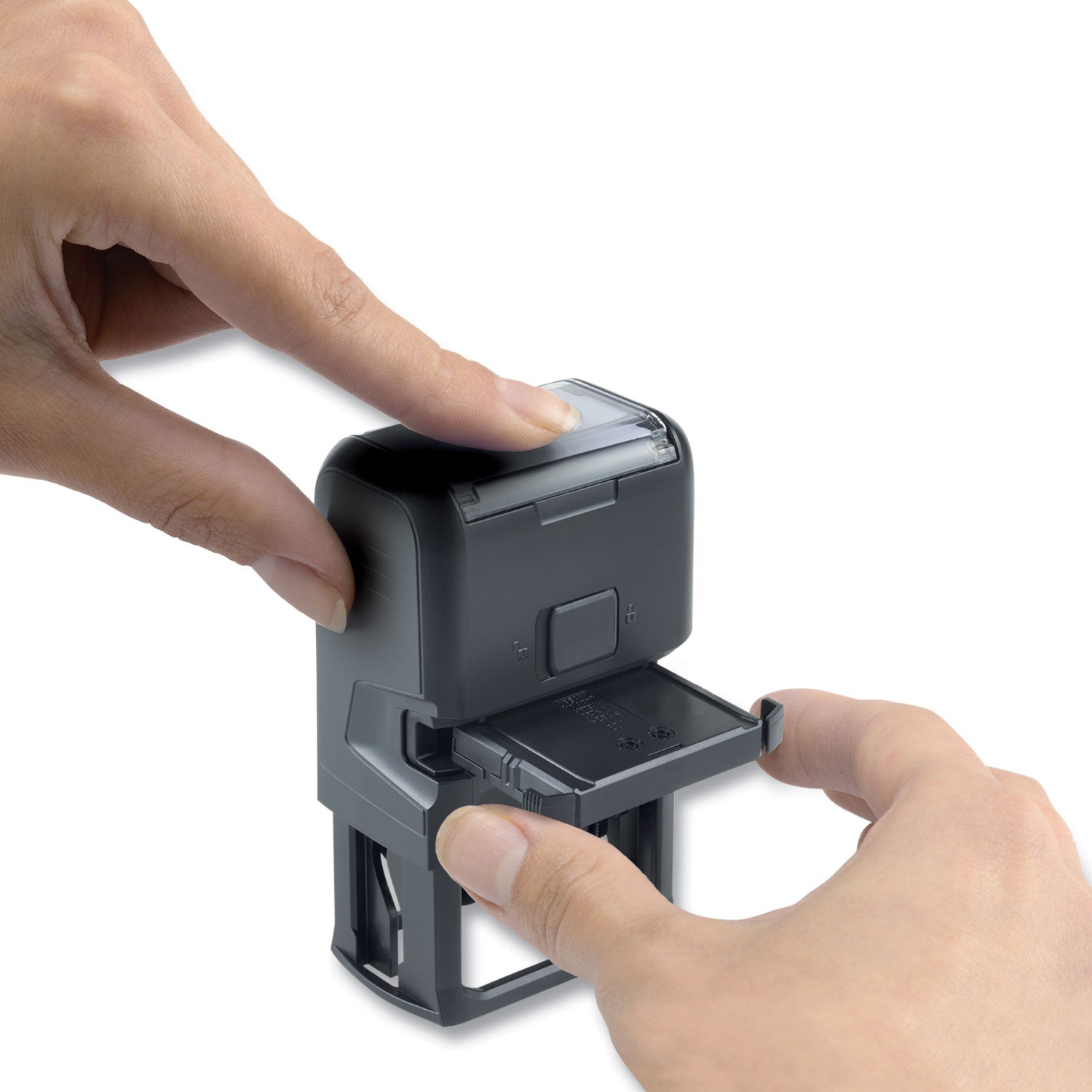 T4727 Printy Replacement Pad for Trodat Self-Inking Stamps, 1.63" x 2.5", Black -