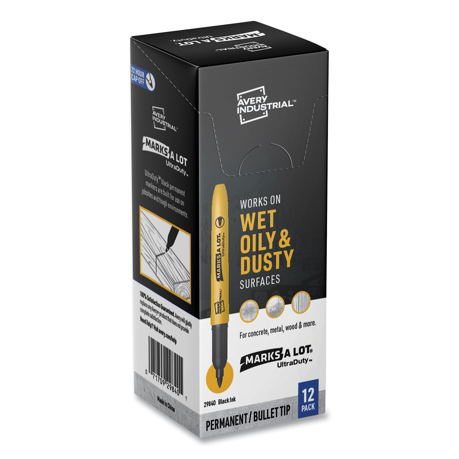 marks-a-lot-ultraduty-permanent-markers-fine-bullet-tip-black-12-box_ave29840 - 1