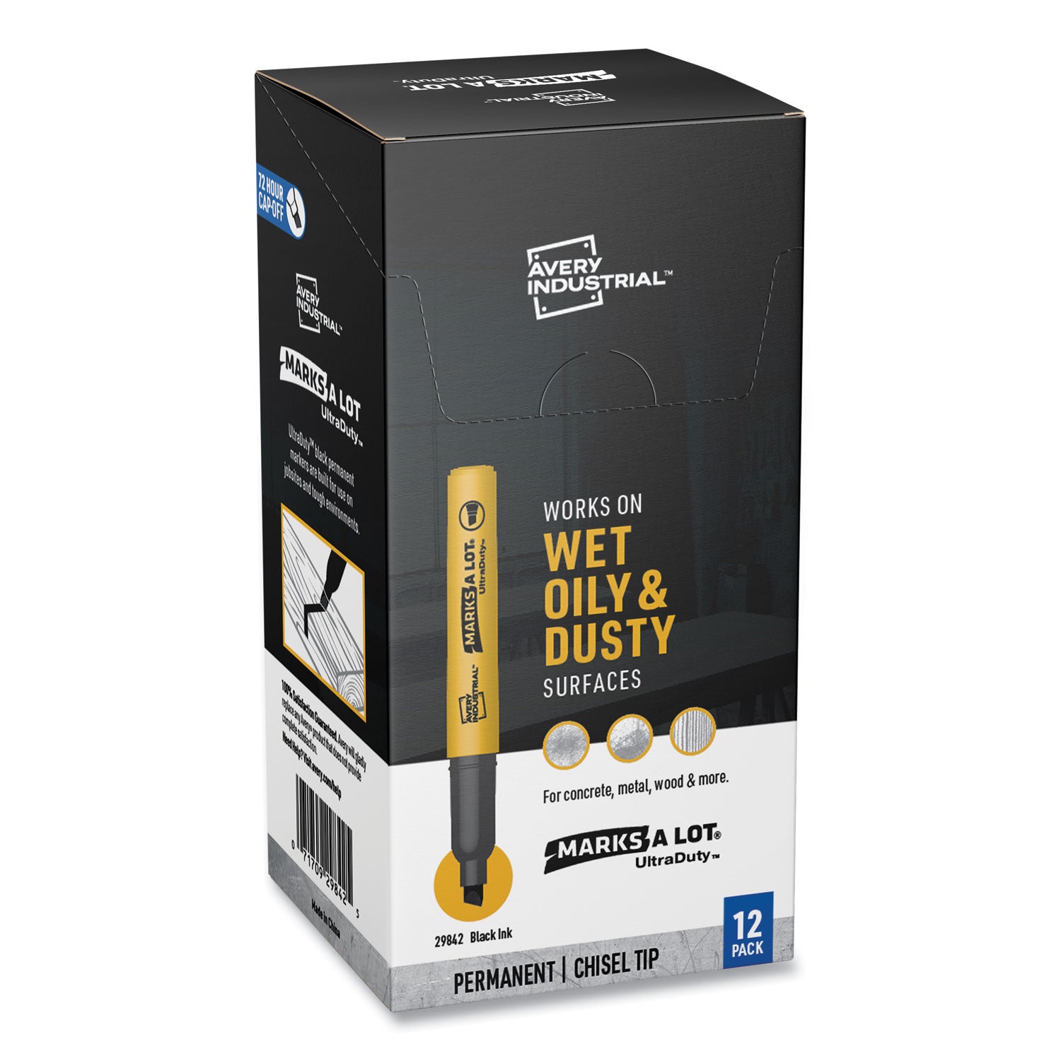 marks-a-lot-ultraduty-permanent-markers-medium-chisel-tip-black-12-box_ave29842 - 1