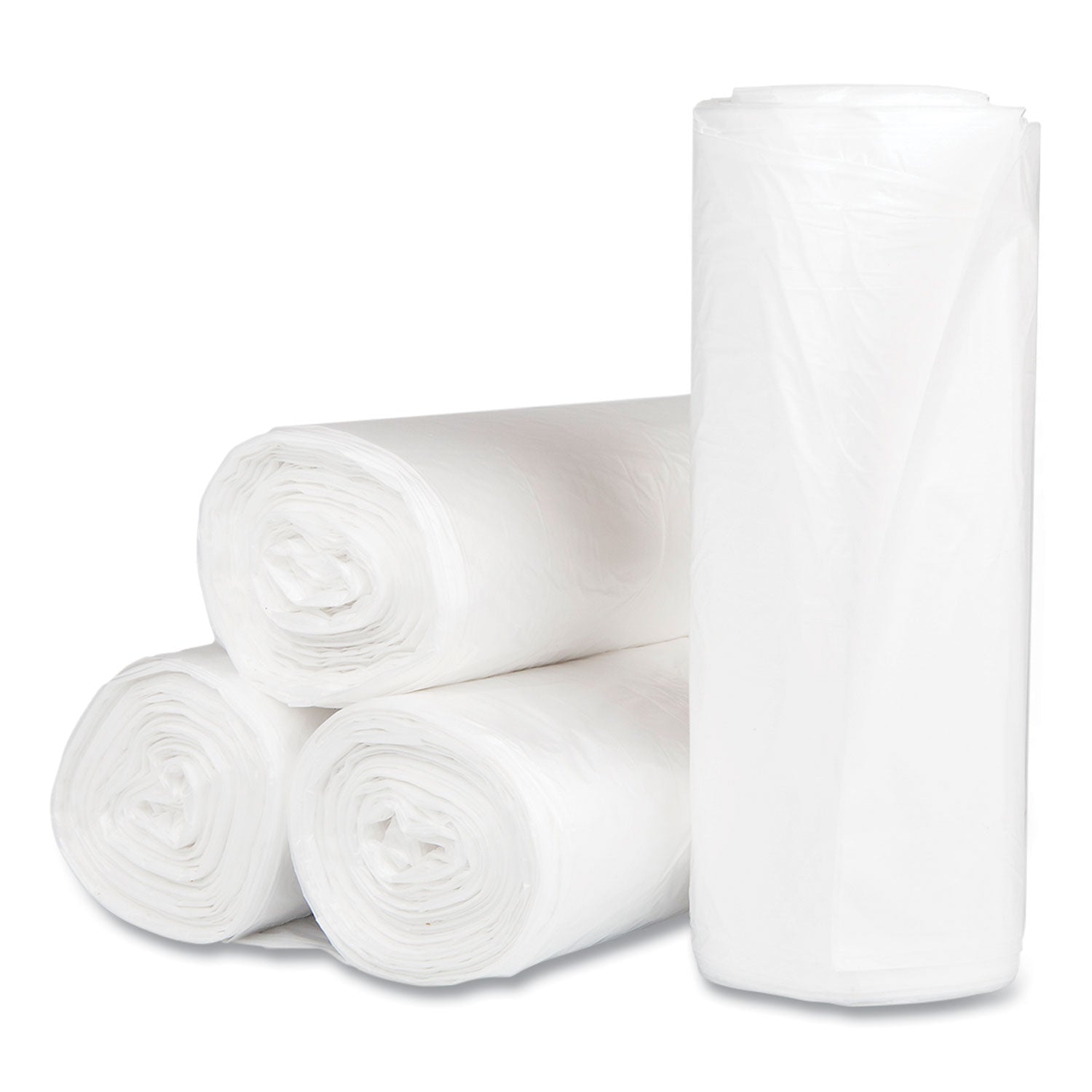 high-density-commercial-can-liners-60-gal-17-mic-38-x-60-clear-25-bags-roll-8-interleaved-rolls-carton_ibss386017n - 2