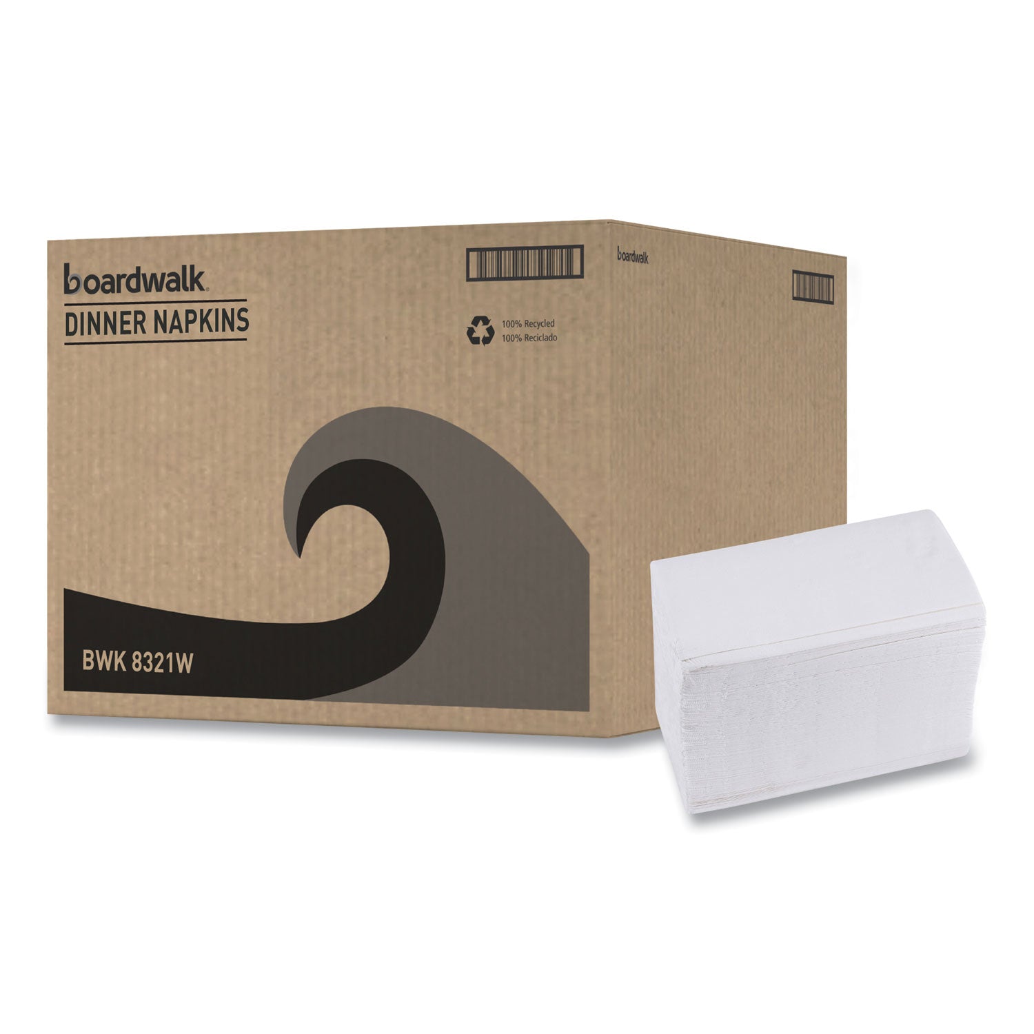1-8-fold-dinner-napkins-2-ply-15-x-17-white-300-pack-10-packs-carton_bwk8321w - 2