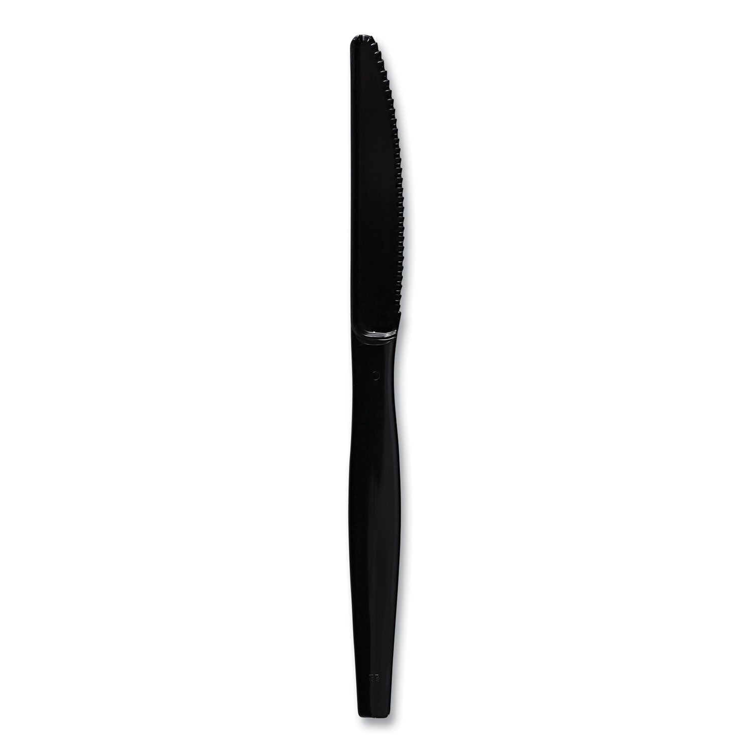 Heavyweight Polystyrene Cutlery, Knife, Black, 1000/Carton -