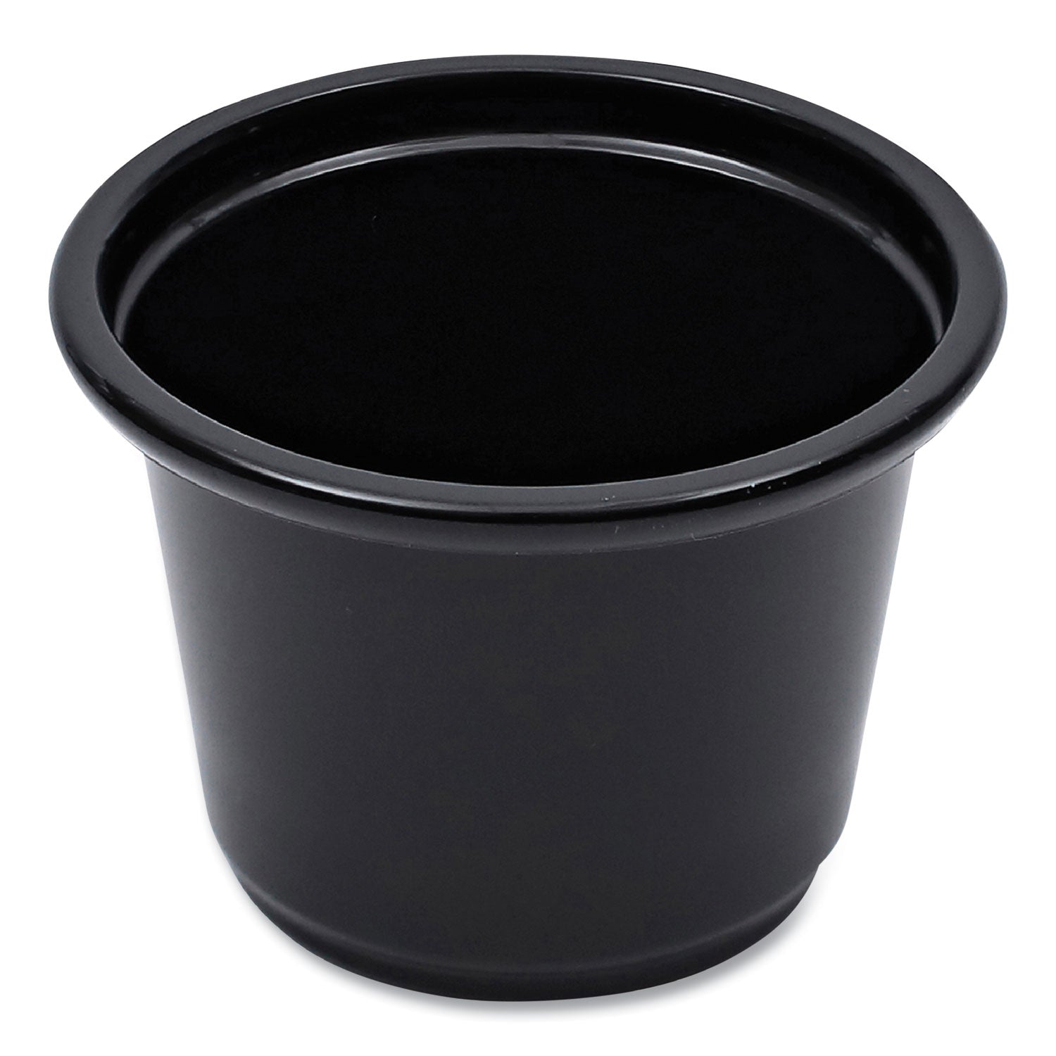 souffle-portion-cups-1-oz-polypropylene-black-20-cups-sleeve-125-sleeves-carton_bwkprtn1bl - 1