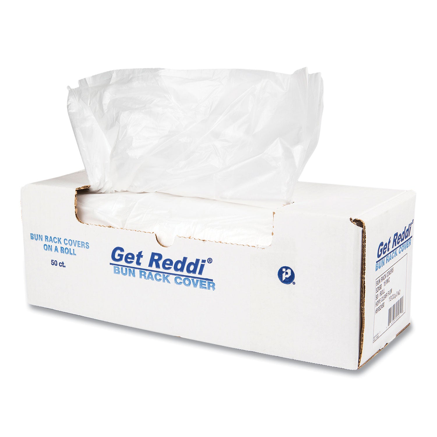 Bun Rack and Pan Cover, 52 x 80, 1-Rack, 15 Micron, Clear, 50/Carton -