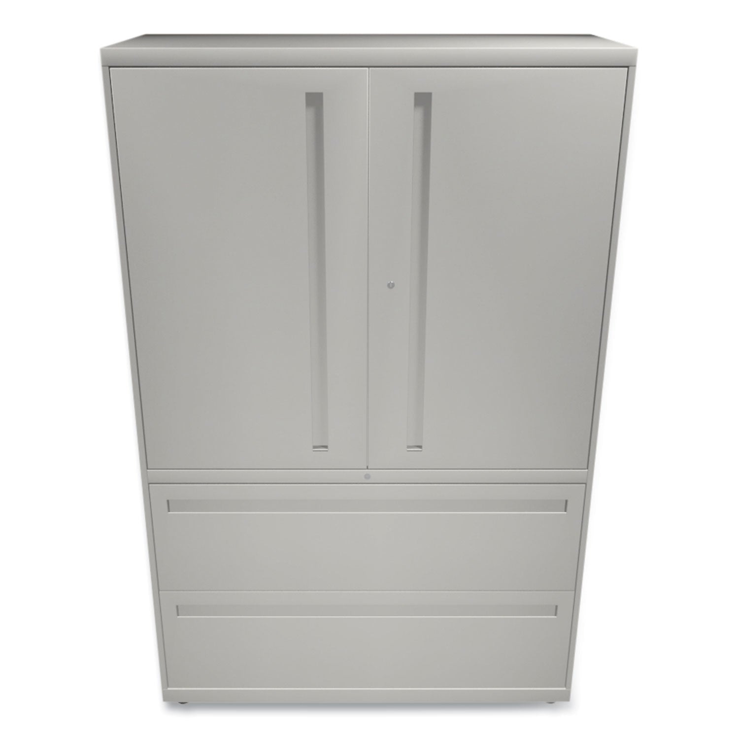 Brigade 700 Series Lateral File, Three-Shelf Enclosed Storage, 2 Legal/Letter-Size File Drawers, Gray, 42" x 18" x 64.25 -