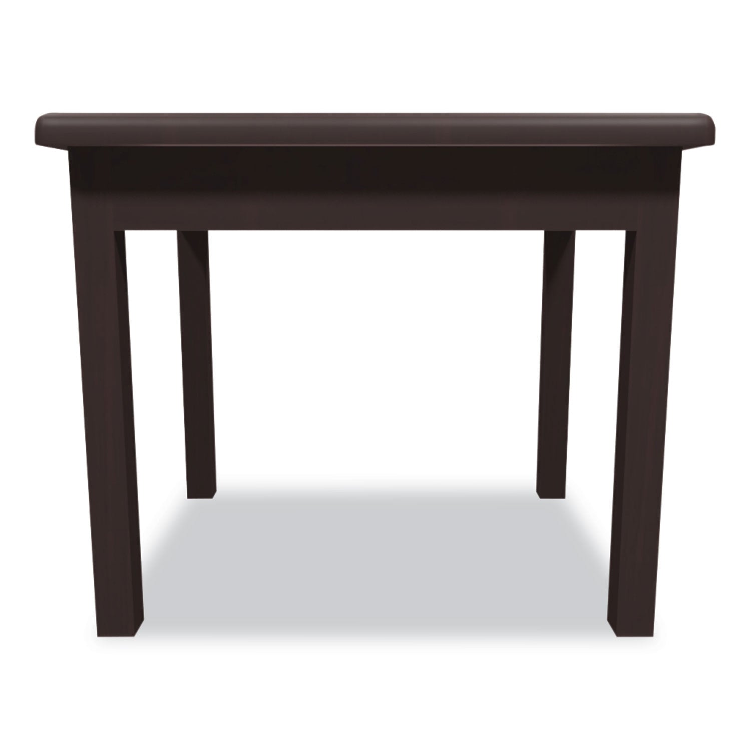 Laminate Occasional Table, Rectangular, 24w x 20d x 20h, Mahogany -