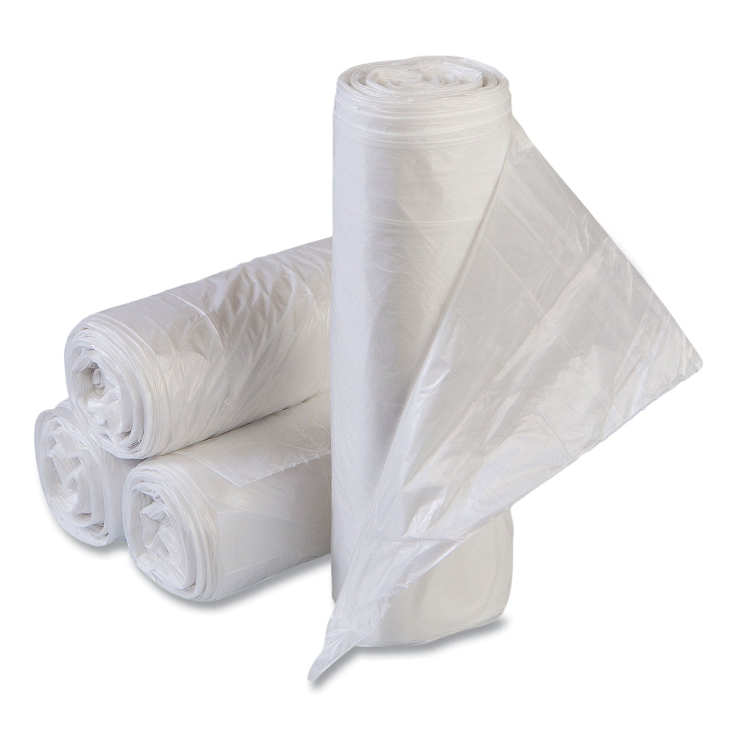 draw-tuff-institutional-draw-tape-can-liners-23-gal-1-mil-38-x-285-natural-25-bags-roll-6-rolls-carton_ibsdts2838n - 1
