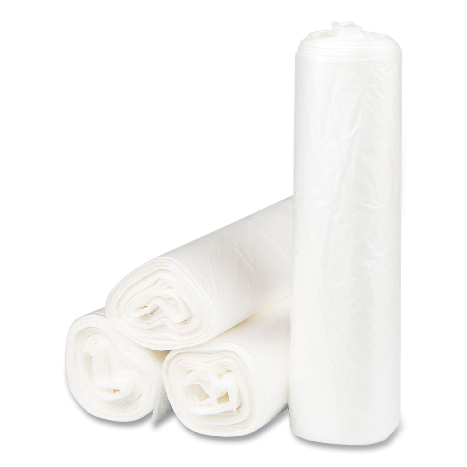 high-density-commercial-can-liners-30-gal-8-mic-30-x-37-clear-25-bags-roll-20-interleaved-rolls-carton_ibss303708n - 2