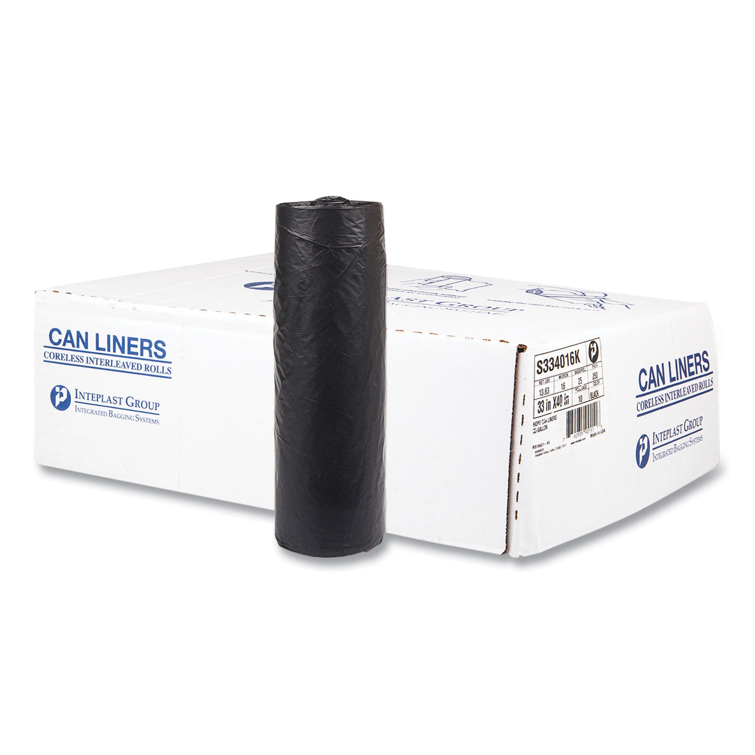 high-density-commercial-can-liners-33-gal-16-mic-33-x-40-black-25-bags-roll-10-interleaved-rolls-carton_ibss334016k - 1