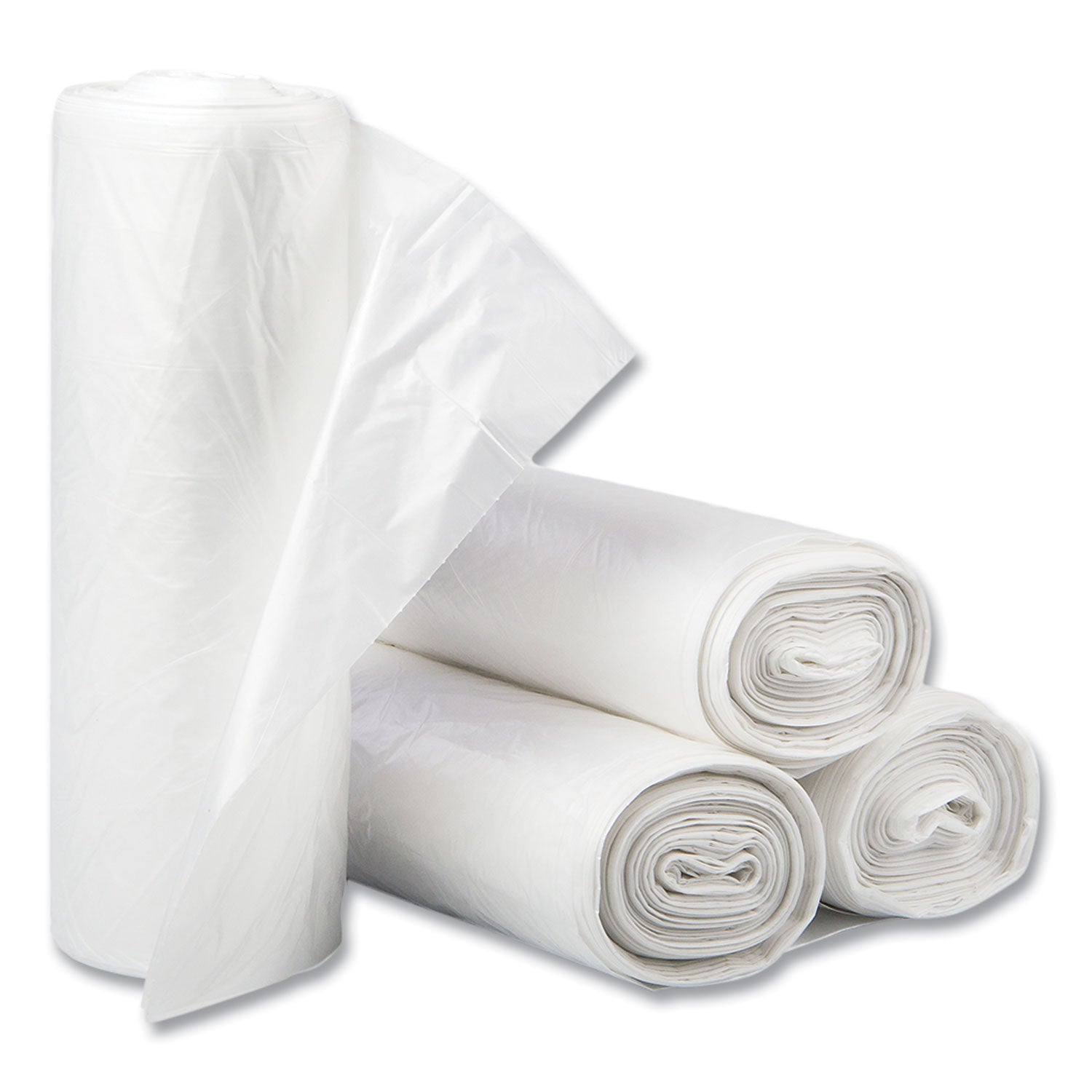 high-density-commercial-can-liners-60-gal-14-mic-38-x-60-clear-25-bags-roll-8-interleaved-rolls-carton_ibss386014n - 2