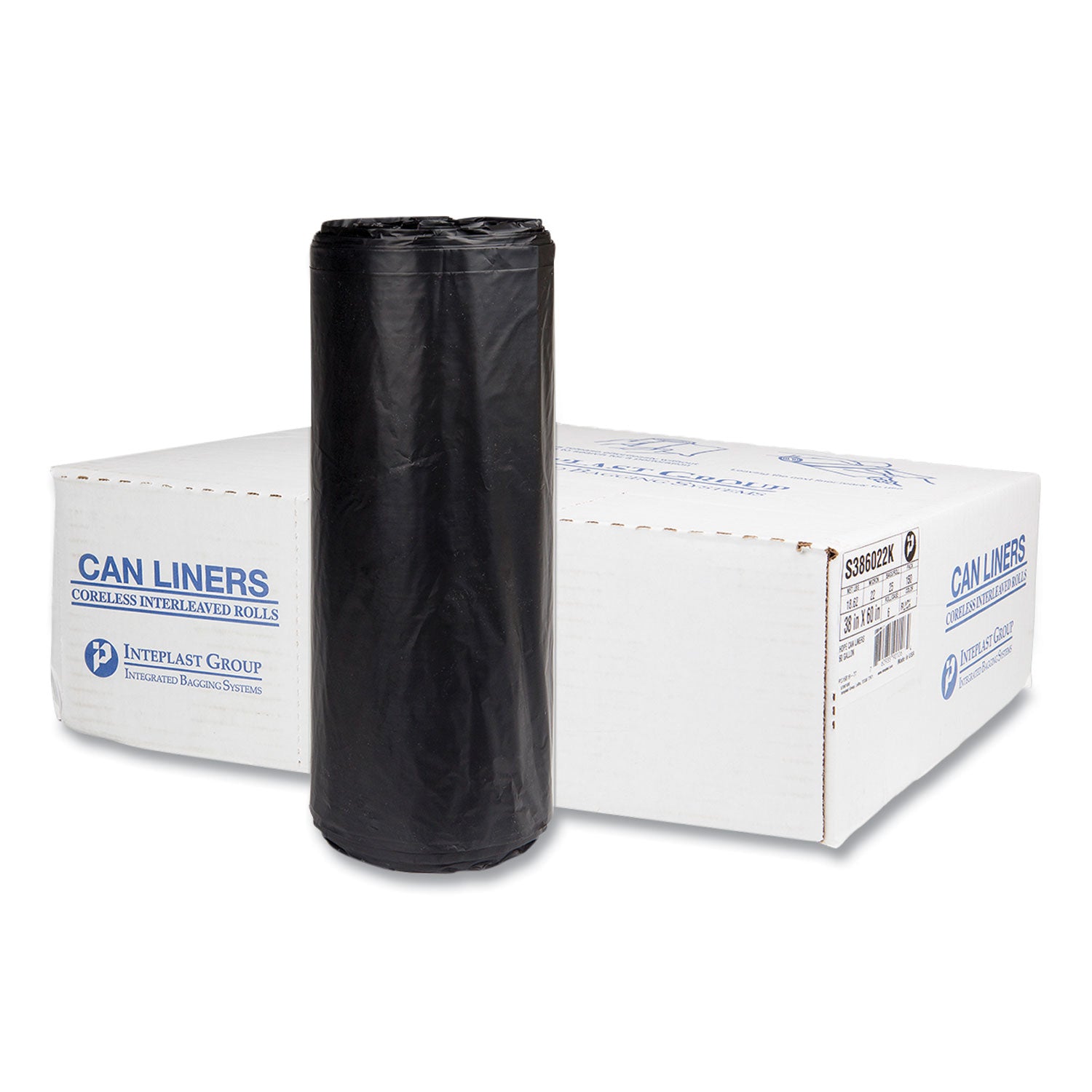 high-density-commercial-can-liners-60-gal-22-mic-38-x-60-black-25-bags-roll-6-interleaved-rolls-carton_ibss386022k - 1