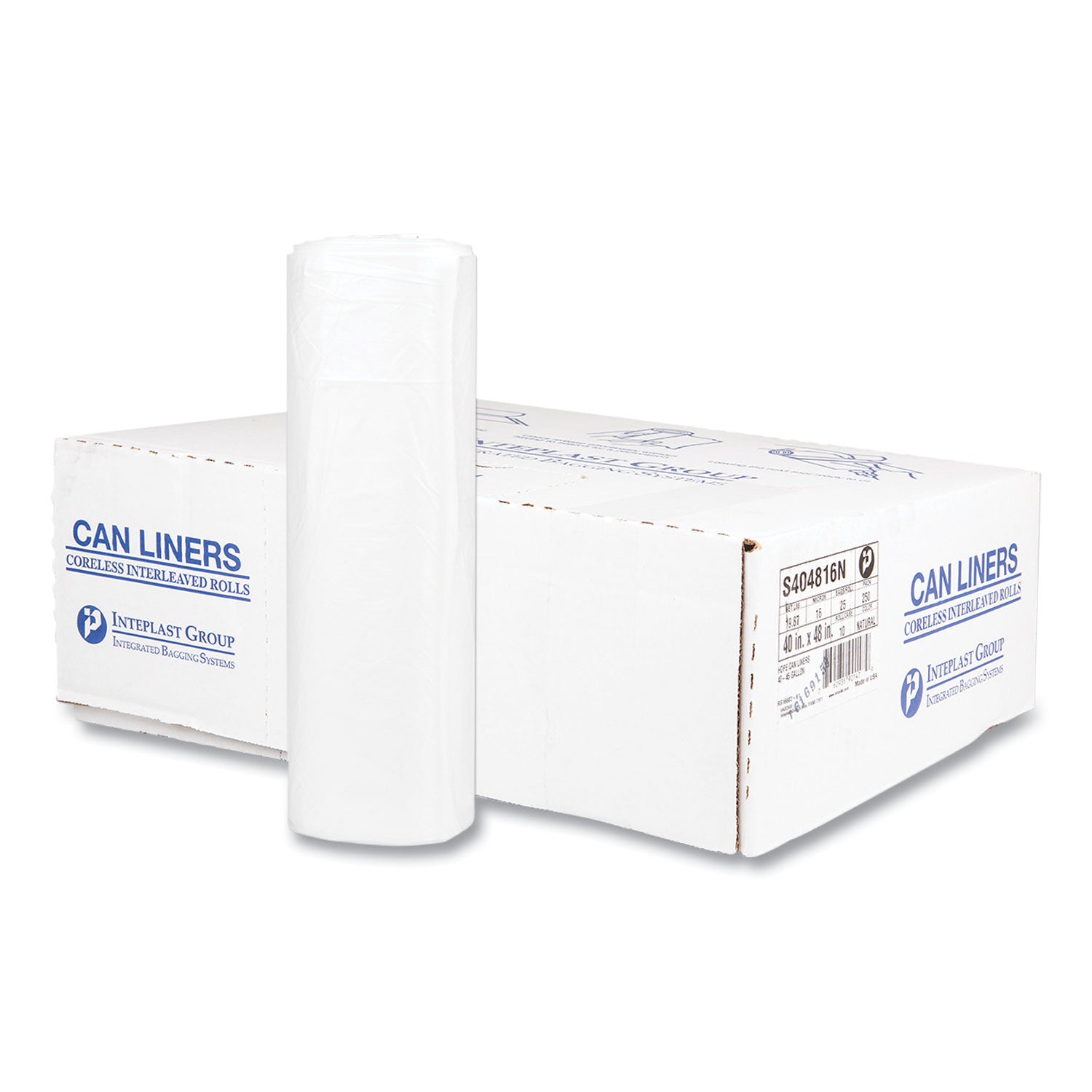high-density-commercial-can-liners-45-gal-16-mic-40-x-48-clear-25-bags-roll-10-interleaved-rolls-carton_ibss404816n - 1