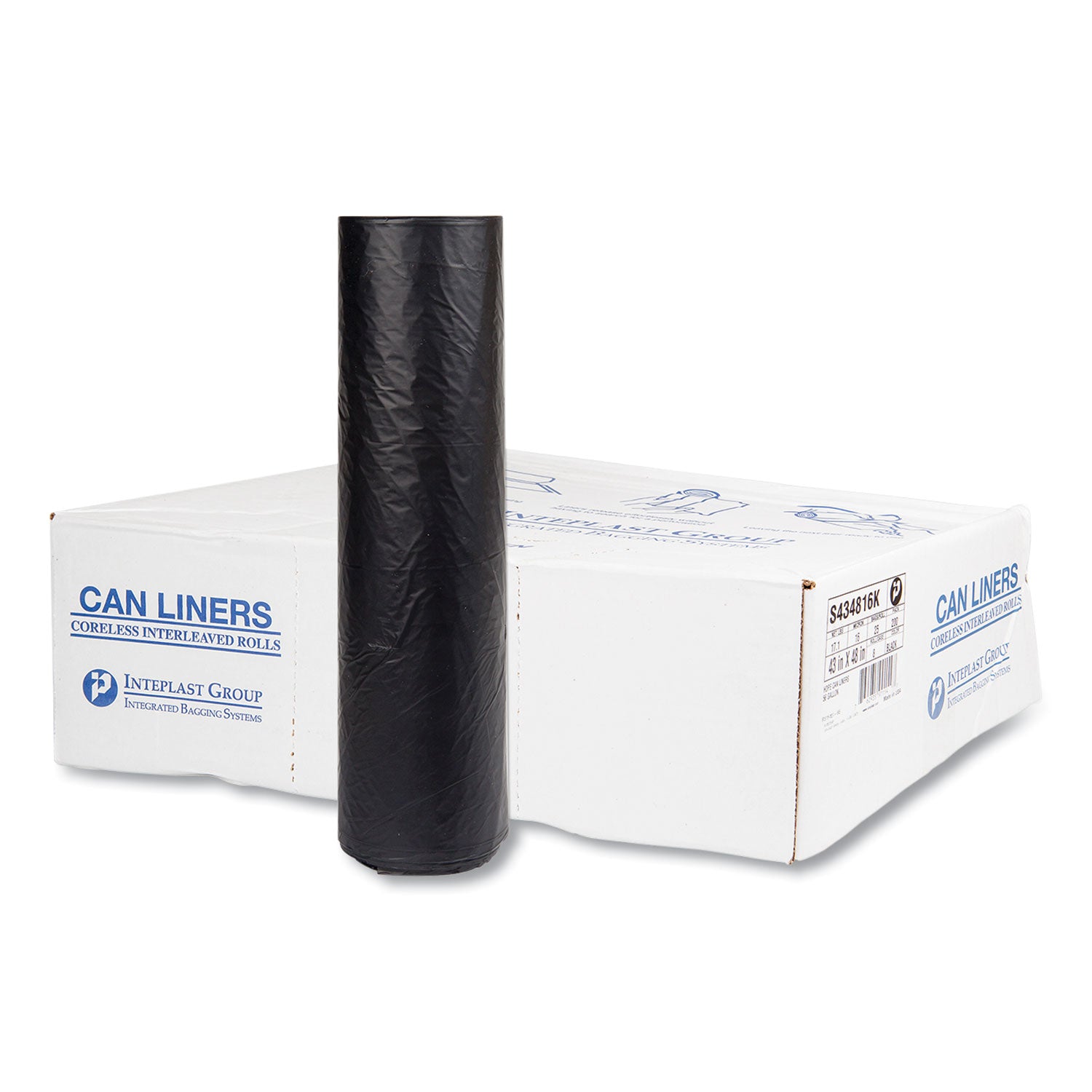 high-density-commercial-can-liners-60-gal-16-mic-43-x-48-black-25-bags-roll-8-interleaved-rolls-carton_ibss434816k - 1