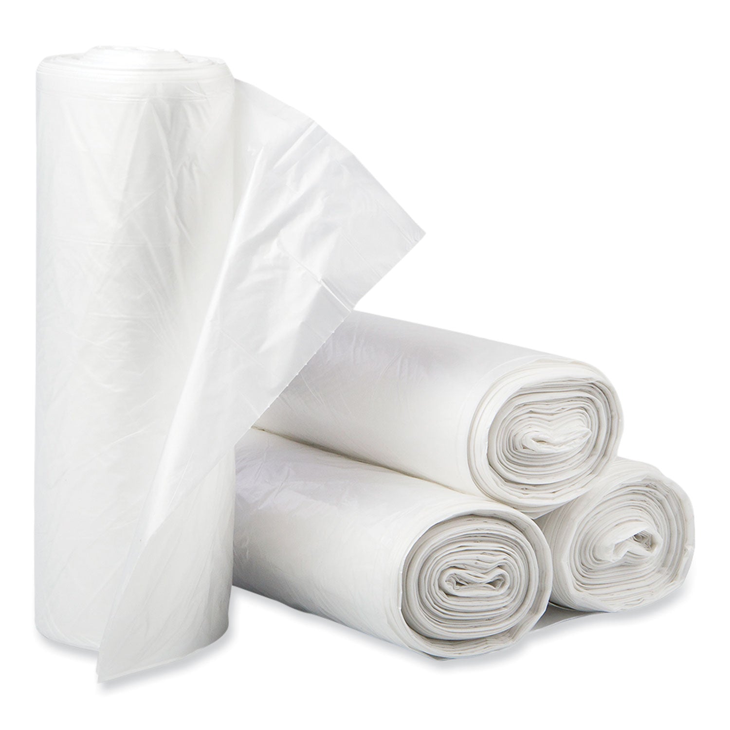 high-density-commercial-can-liners-30-gal-16-mic-30-x-37-clear-25-bags-roll-20-interleaved-rolls-carton_ibss303716n - 2