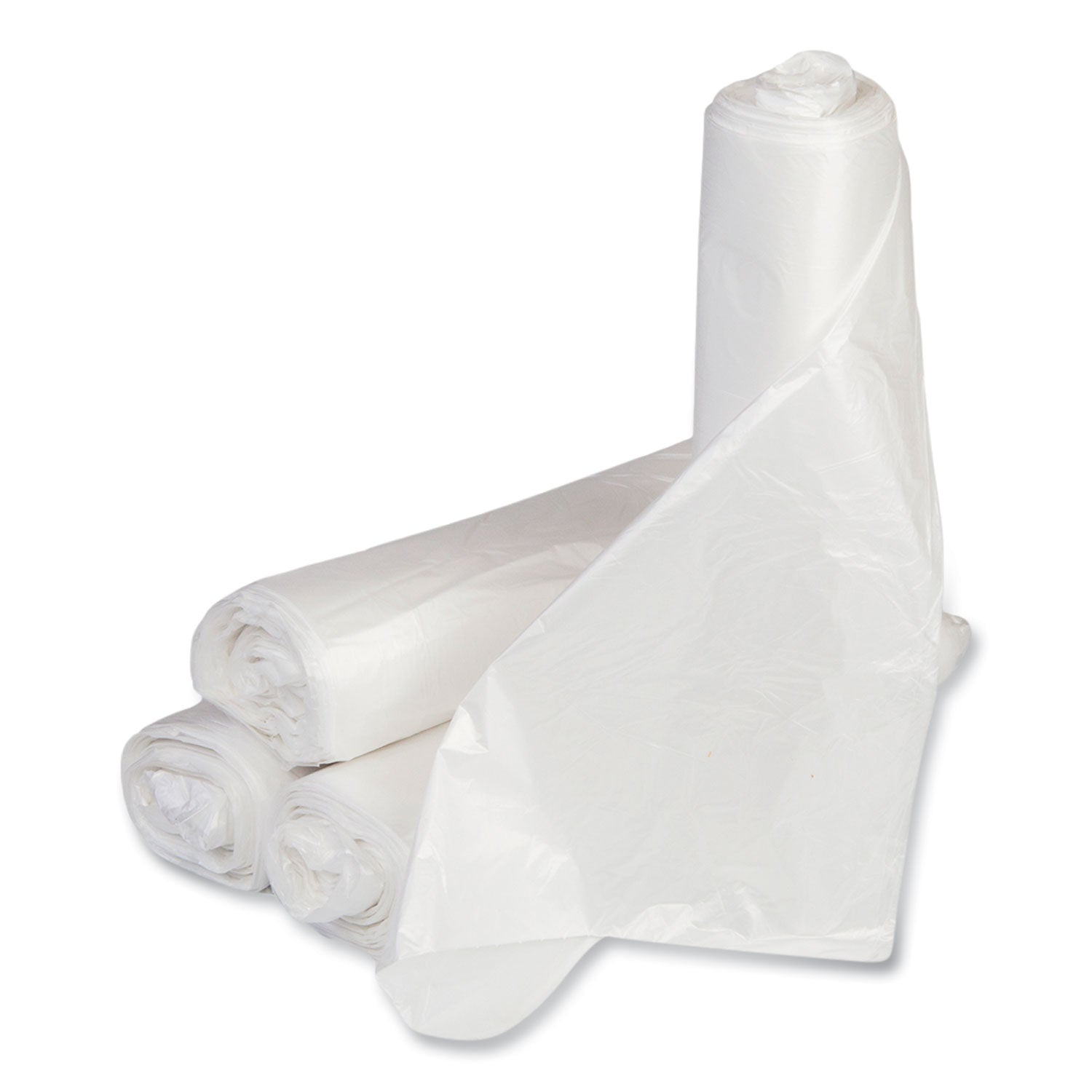 low-density-commercial-can-liners-coreless-perforated-roll-10-gal-035mil-24-x-24-clear-50-bags-roll-20-rolls-carton_ibssl2424ltn - 1