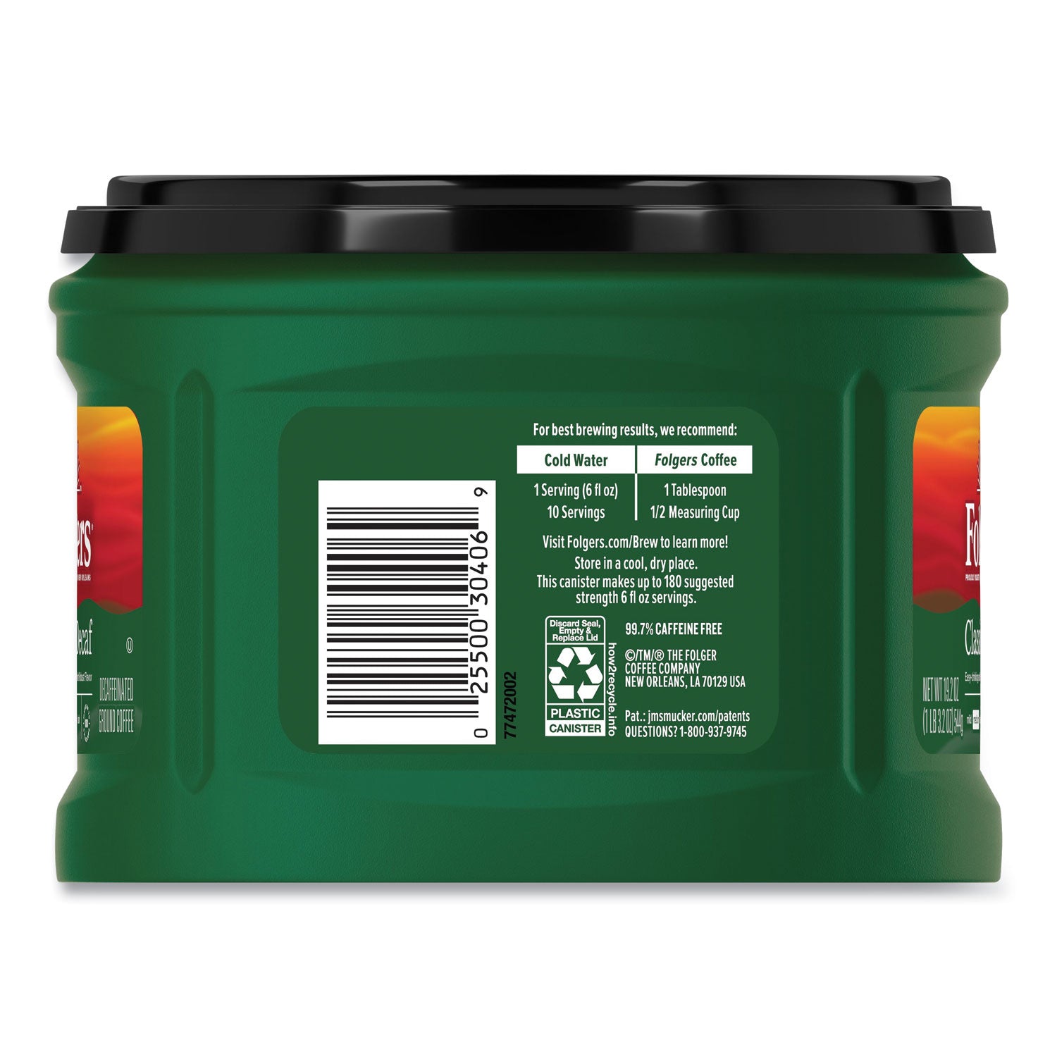 Coffee, Classic Roast Decaffeinated, Ground, 19.2 oz Can -