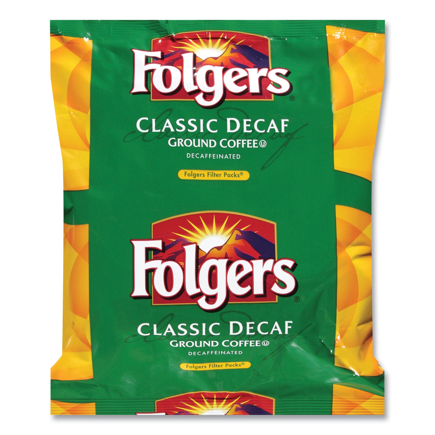 Coffee Filter Packs, Decaffeinated Classic Roast, 9/10oz, 10/Pack, 4 Packs/Carton -