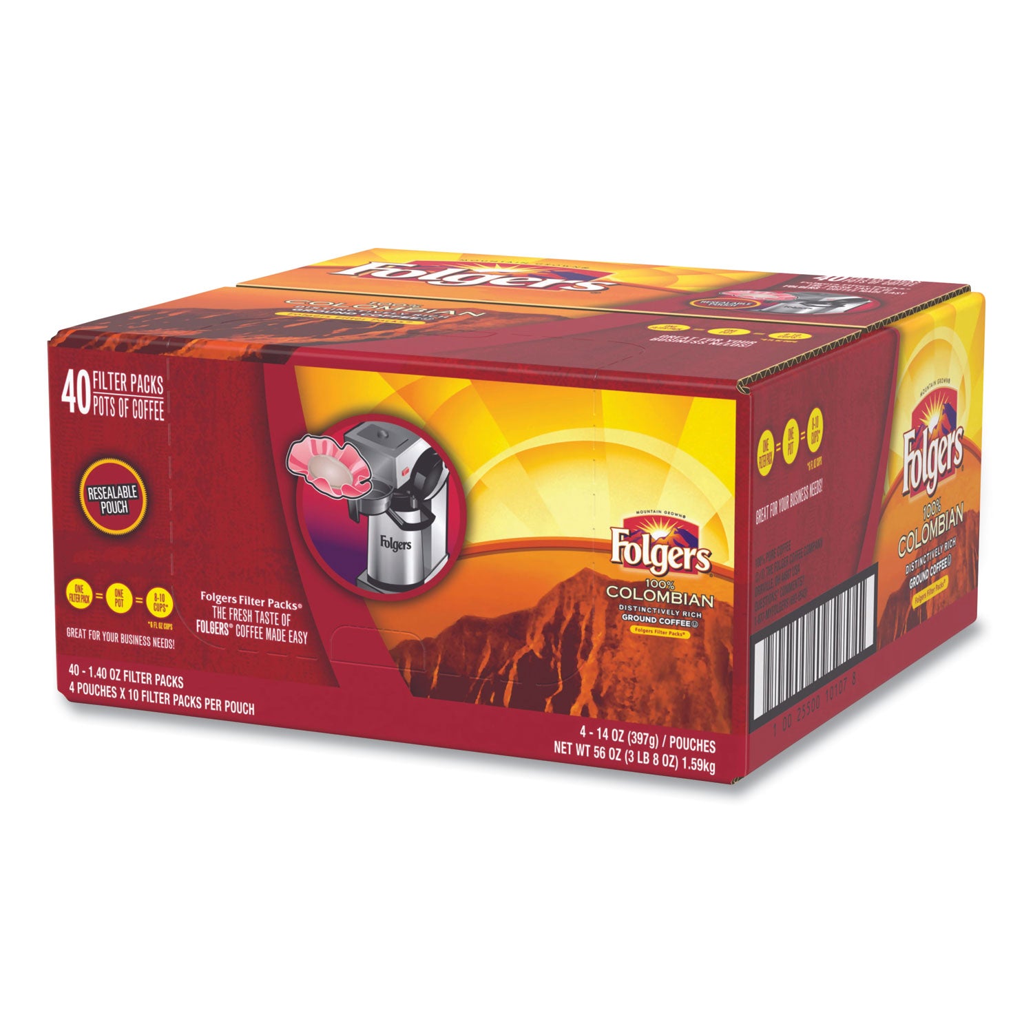 coffee-filter-packs-100%-colombian-14-oz-pack-40-carton_fol10107 - 1