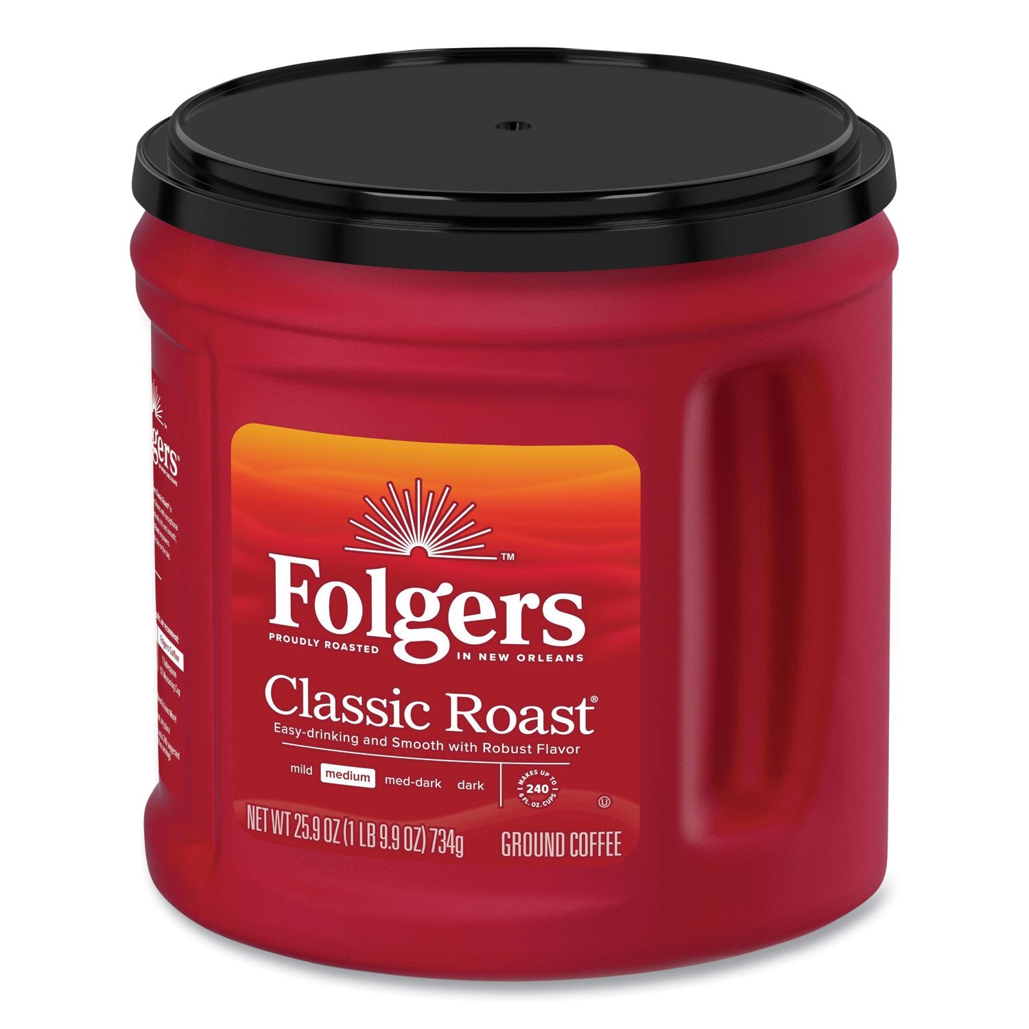 coffee-classic-roast-ground-259-oz-canister-6-carton_fol20421ct - 2