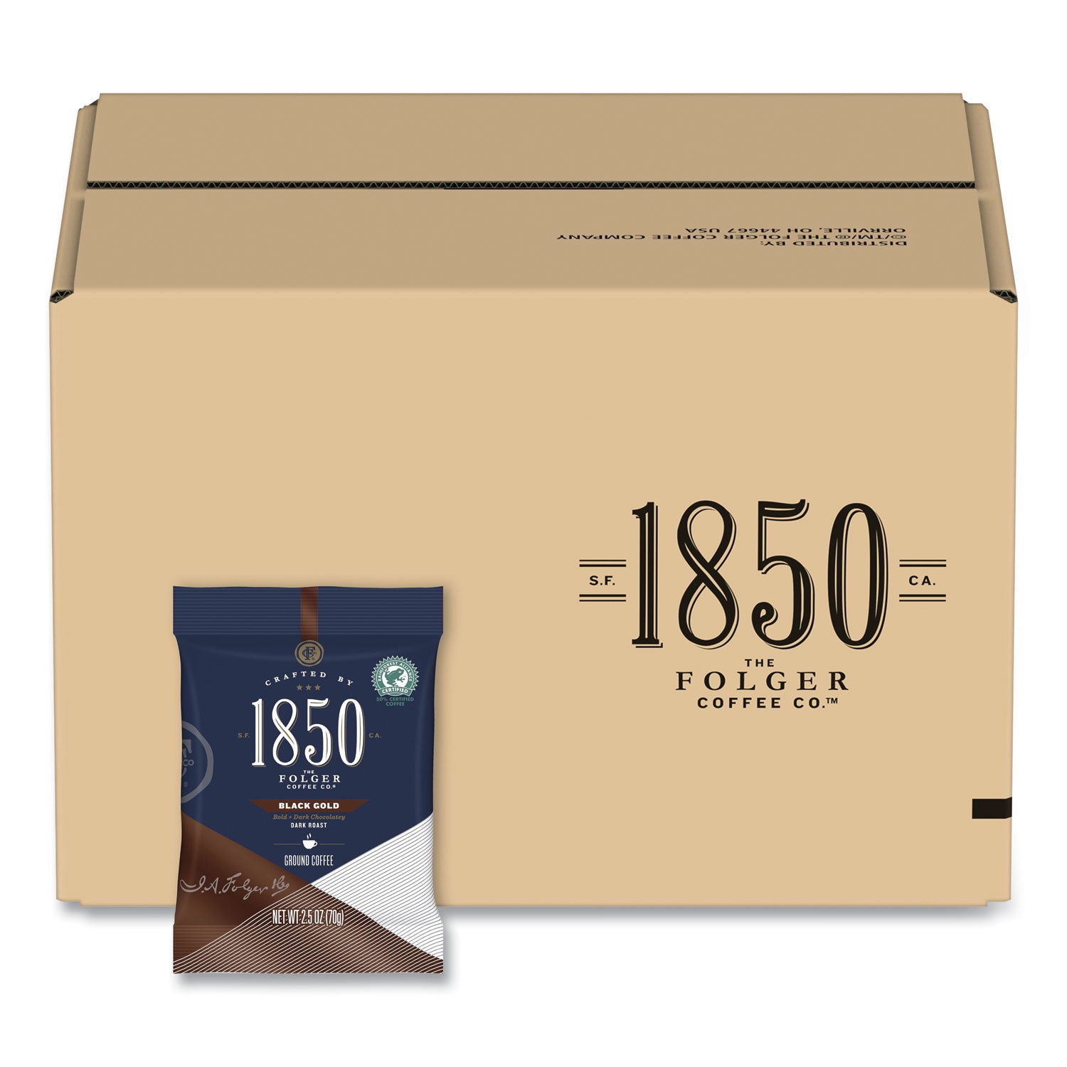 coffee-fraction-packs-black-gold-dark-roast-25-oz-pack-24-packs-carton_fol21512 - 1