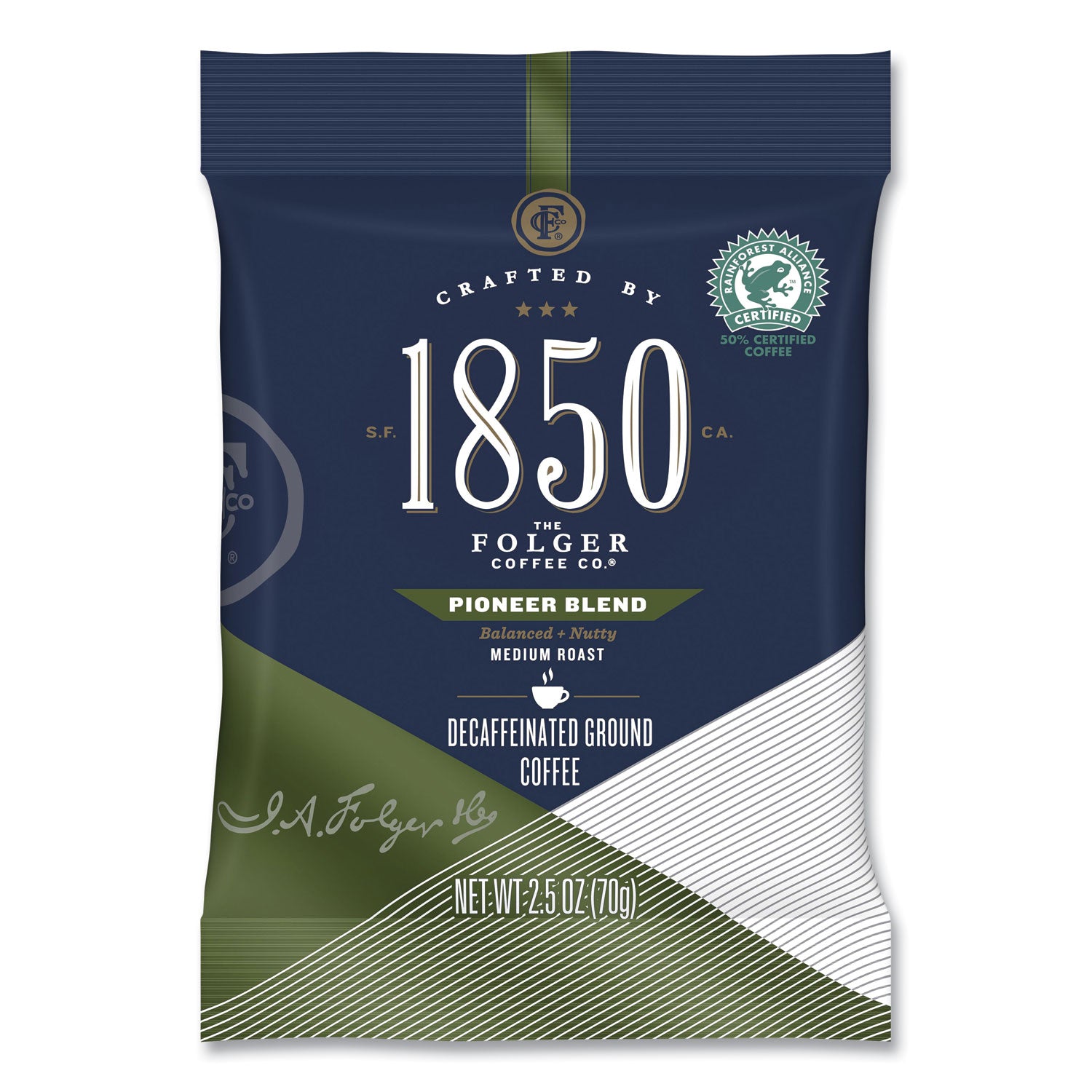 coffee-fraction-packs-pioneer-blend-decaf-medium-roast-25-oz-pack-24-packs-carton_fol21513 - 2