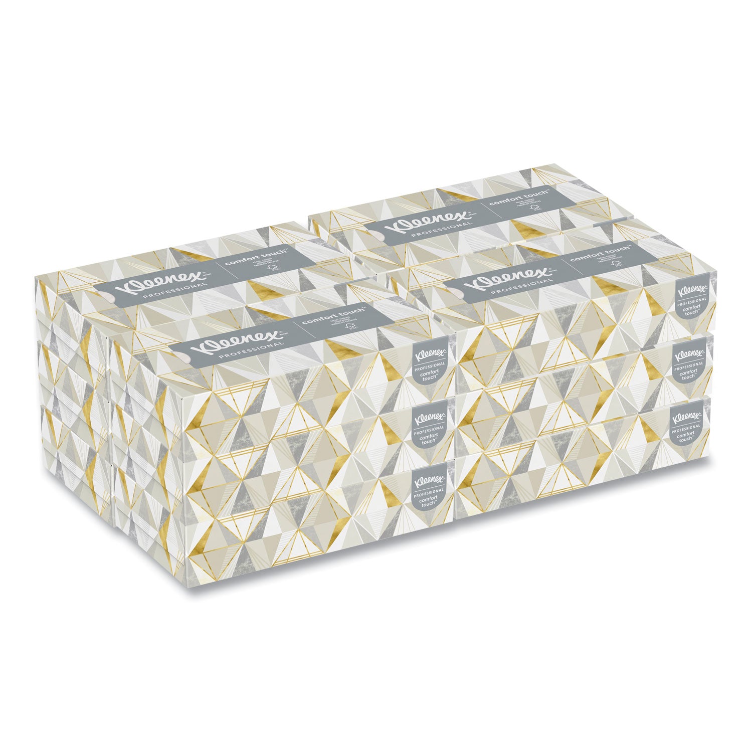 White Facial Tissue for Business, 2-Ply, 125 Sheets/Box, 12 Boxes/Carton -