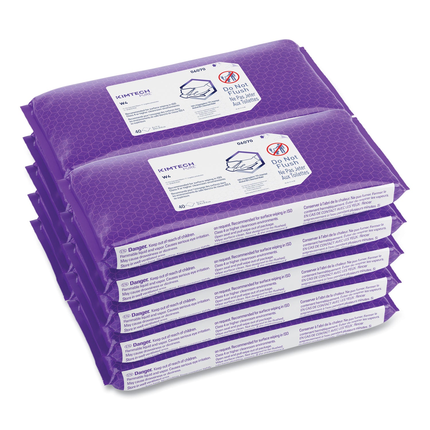 w4-presat-alcohol-wipers-70%-ipa-1-ply-9-x-11-white-40-pack-10-packs-carton_kcc06070 - 1