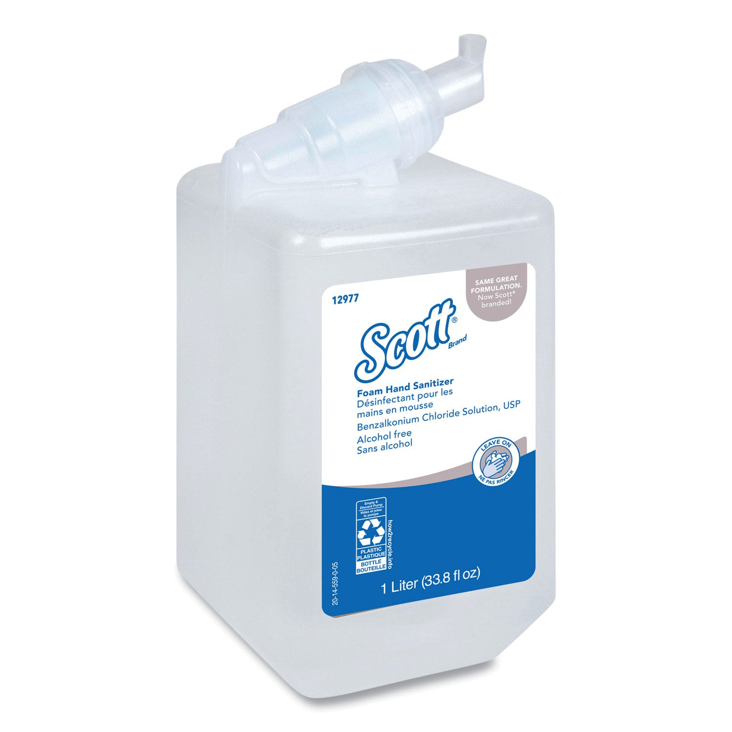 essential-alcohol-free-foam-hand-sanitizer-1000-ml-cassette-unscented-6-carton_kcc12977 - 2