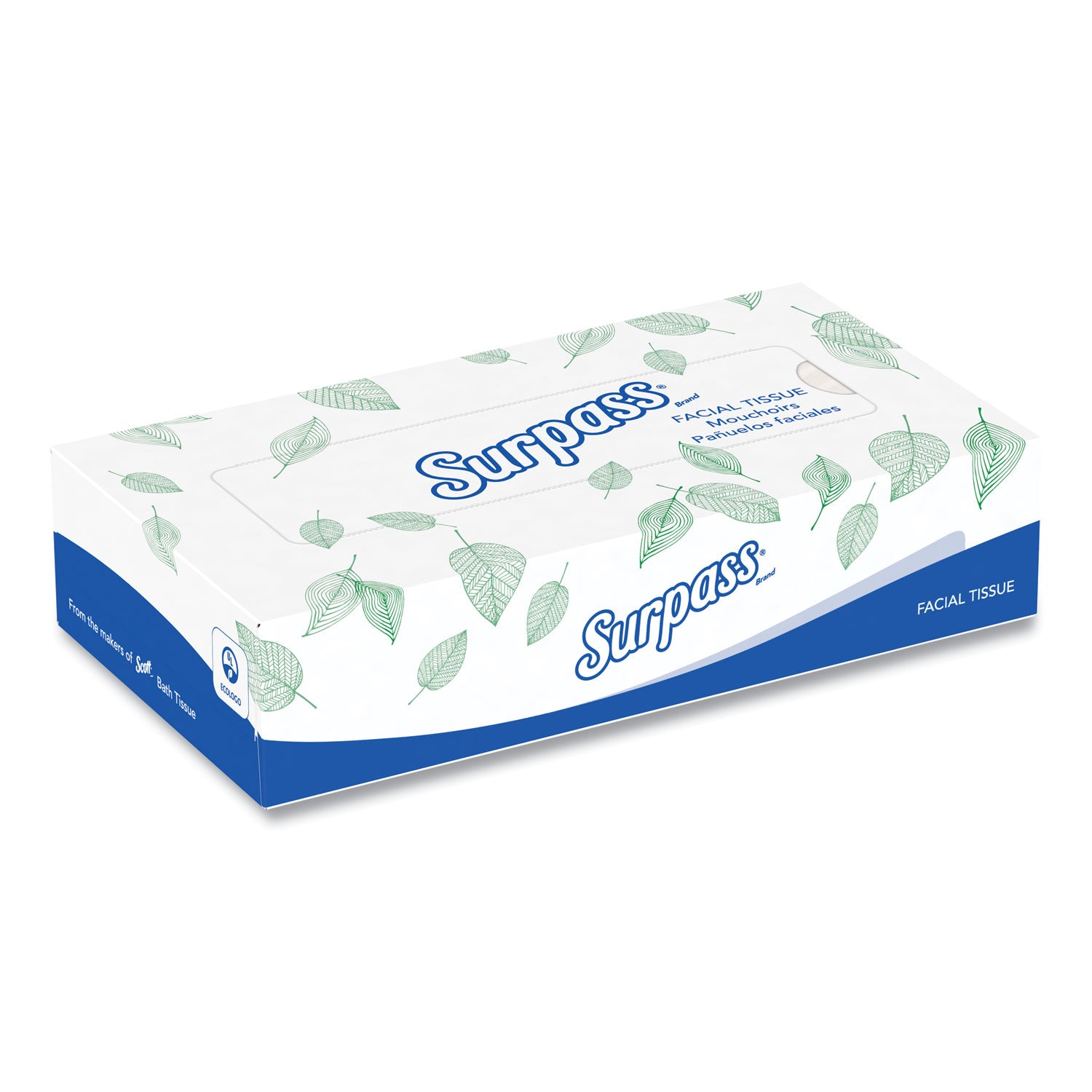 Facial Tissue for Business, 2-Ply, White,125 Sheets/Box, 60 Boxes/Carton -