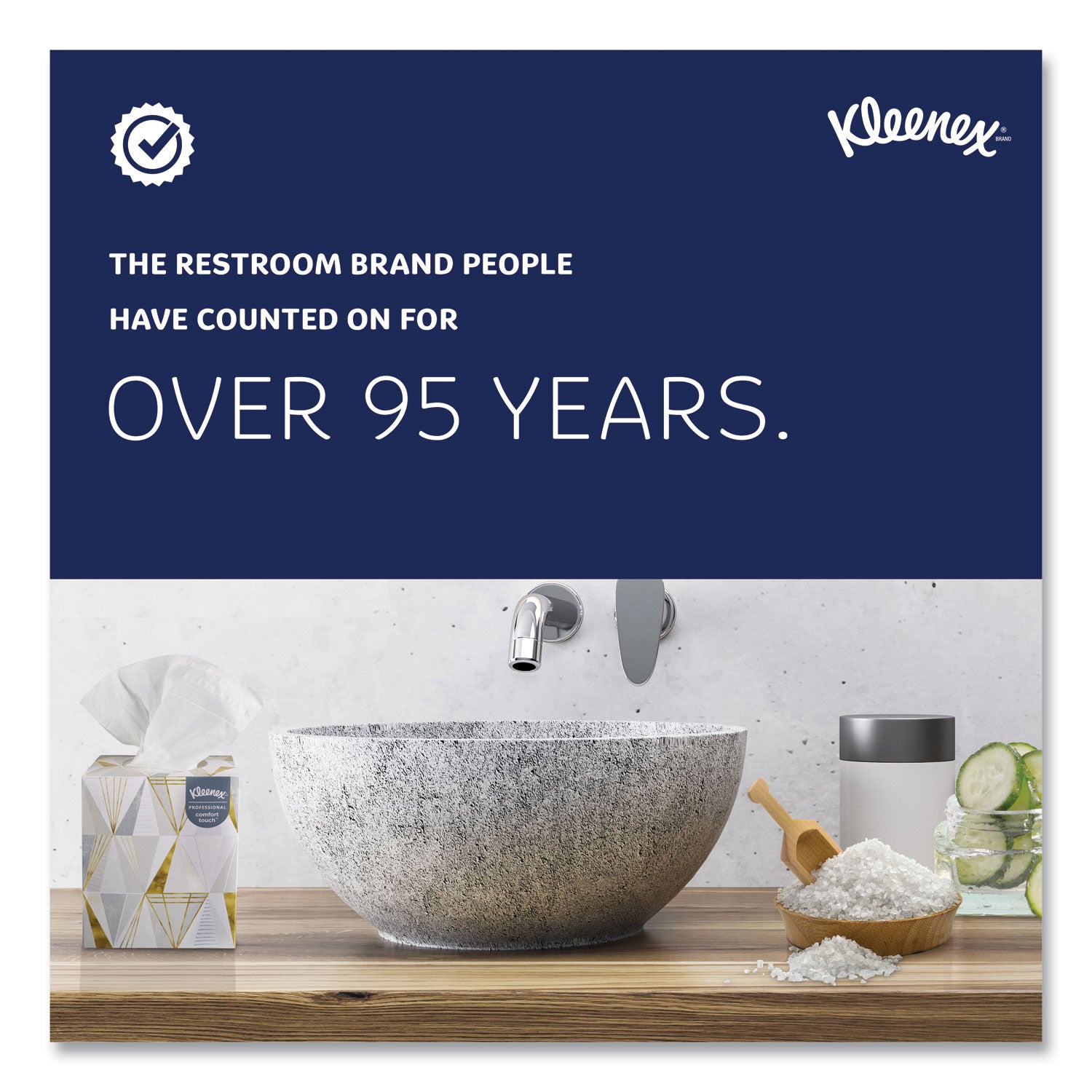 White Facial Tissue for Business, 2-Ply, White, Pop-Up Box, 100 Sheets/Box -