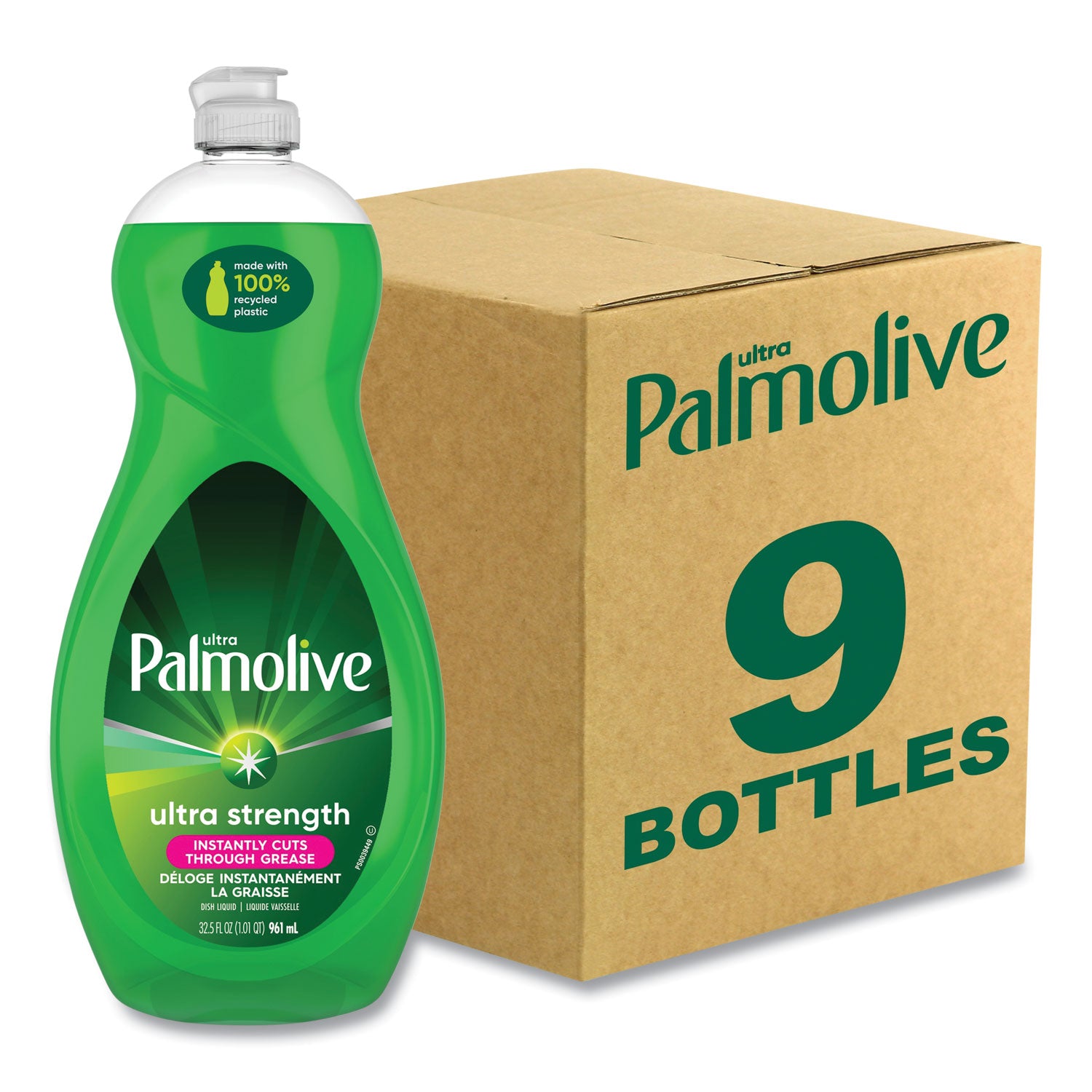 dishwashing-liquid-green-scent-325-oz-bottle-9-carton_cpcus04282ct - 1