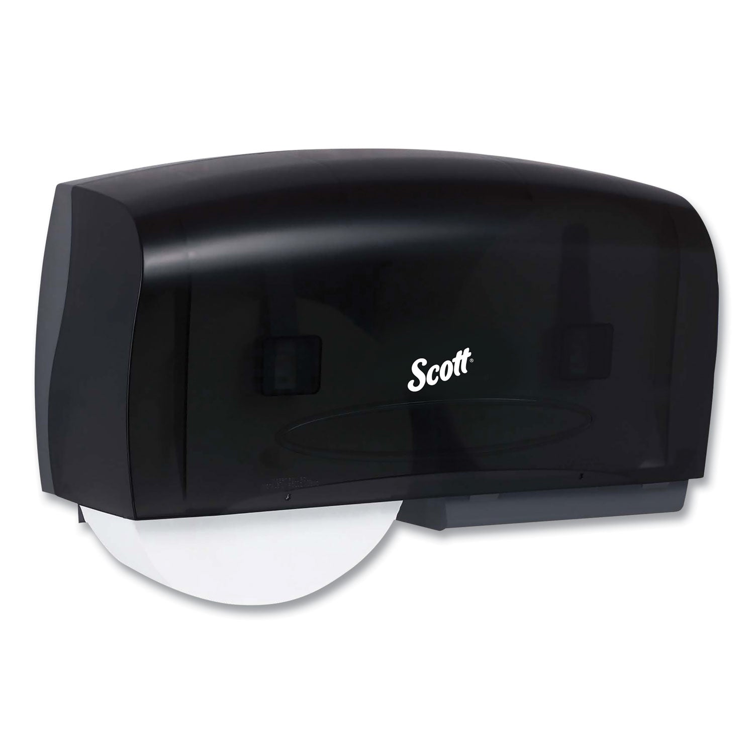 Essential Coreless Twin Jumbo Roll Tissue Dispenser, 20 x 6 x 11, Black -