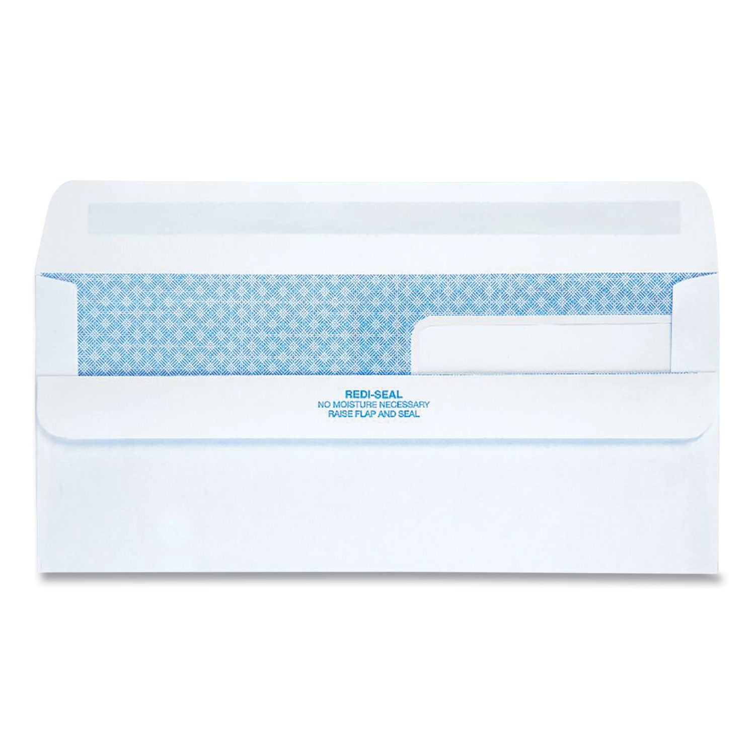 Double Window Redi-Seal Security-Tinted Envelope, #9, Commercial Flap, Redi-Seal Adhesive Closure, 3.88 x 8.88, White, 250/CT -