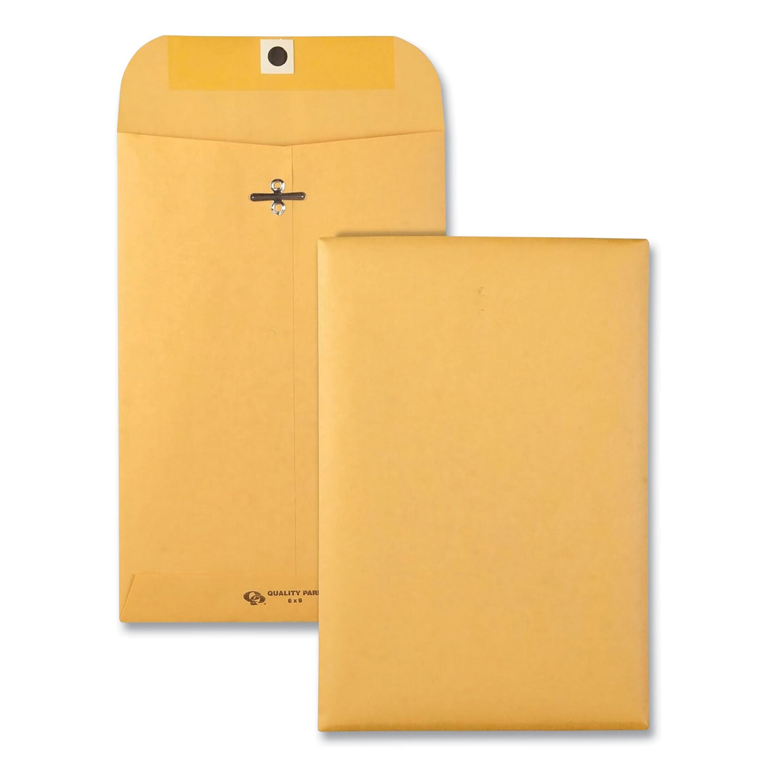 Clasp Envelope, 28 lb Bond Weight Kraft, #55, Square Flap, Clasp/Gummed Closure, 6 x 9, Brown Kraft, 100/Box -