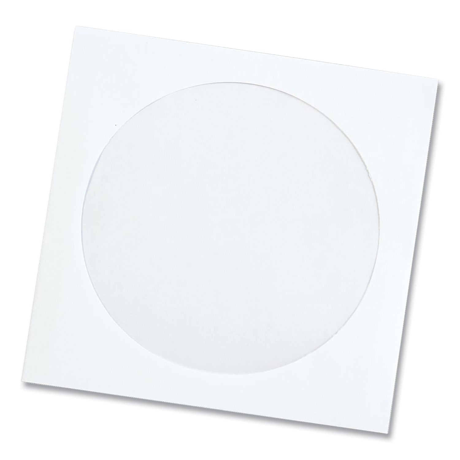 CD/DVD Sleeves, 1 Disc Capacity, White, 100/Box -