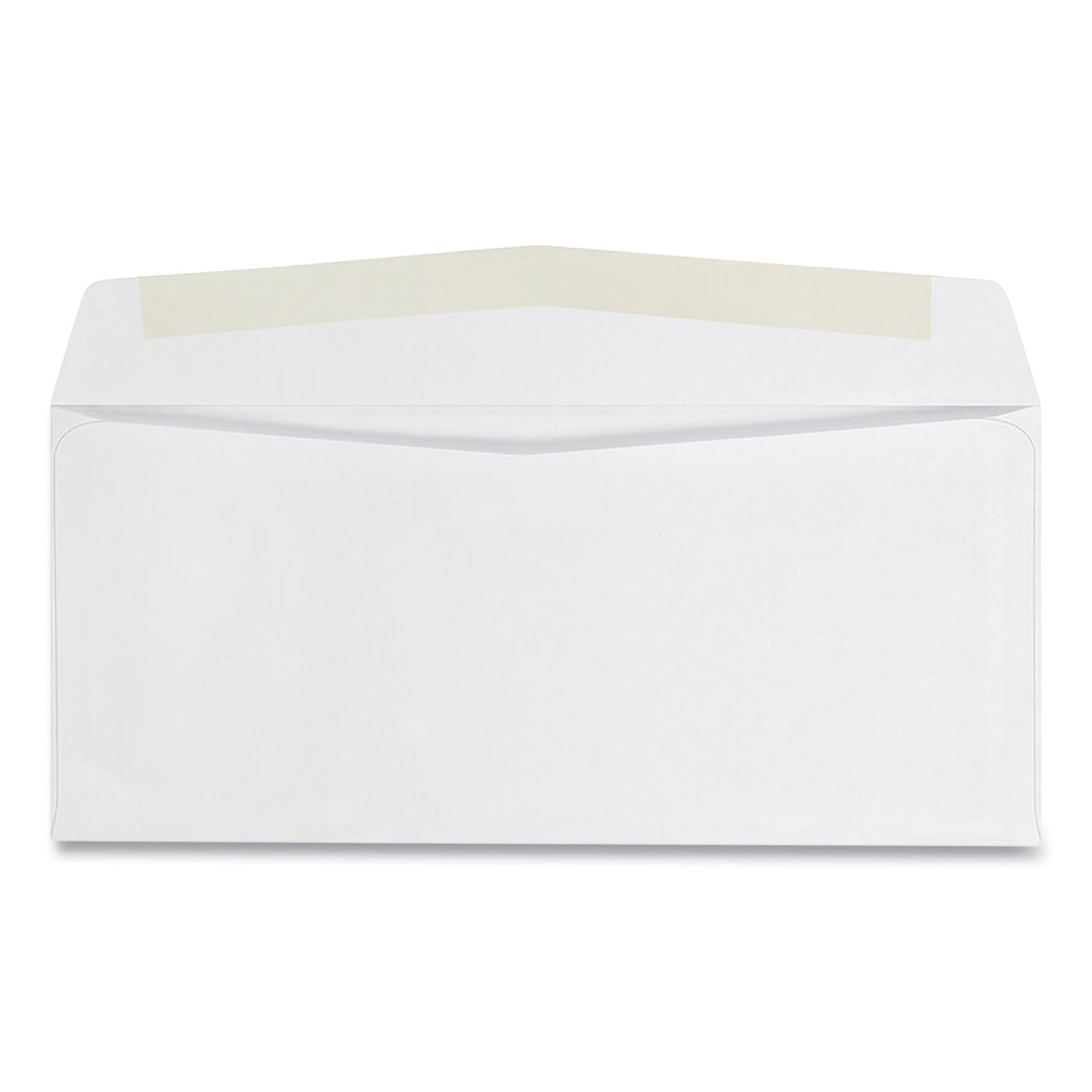 Business Envelope, #10, Commercial Flap, Side Seam, Gummed Closure, 24 lb Bond Weight Paper, 4.13 x 9.5, White, 500/Box -