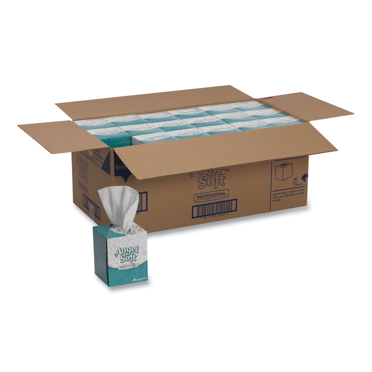 Premium Facial Tissue in Cube Box, 2-Ply, White, 96 Sheets/Box, 36 Boxes/Carton -