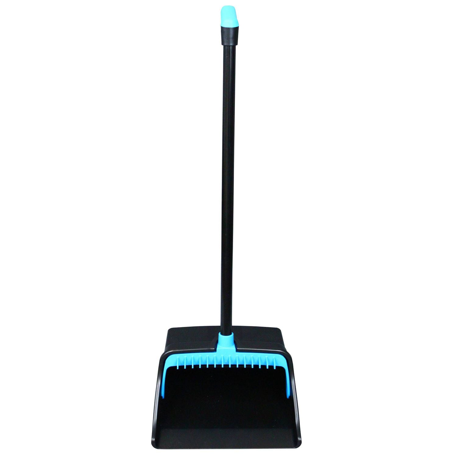 lobbymaster-plastic-dust-pan-1232-wide-3184-aluminum-handle-blue-black-6-carton_impt001101 - 2