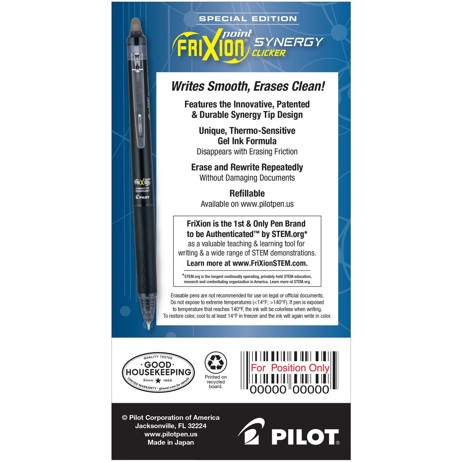 frixion-synergy-clicker-erasable-gel-pen-retractable-extra-fine-05-mm-black-ink-black-smoke-barrel-dozen_pil17363 - 2