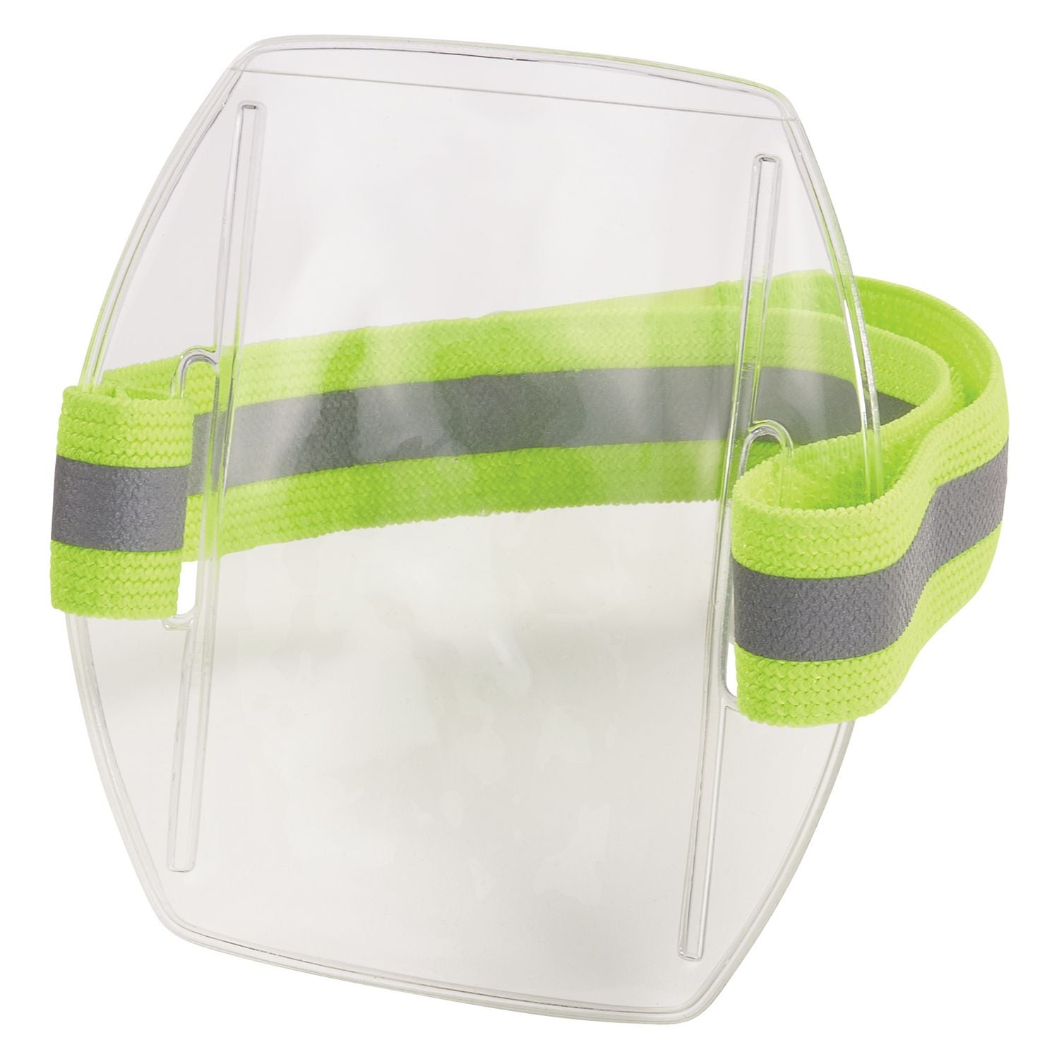 squids-3386-arm-band-id-badge-holder-vertical-hi-vis-lime-375-x-425-for-25-x-4-insert-10-pack-ships-in-1-3-bus-days_ego19974 - 2